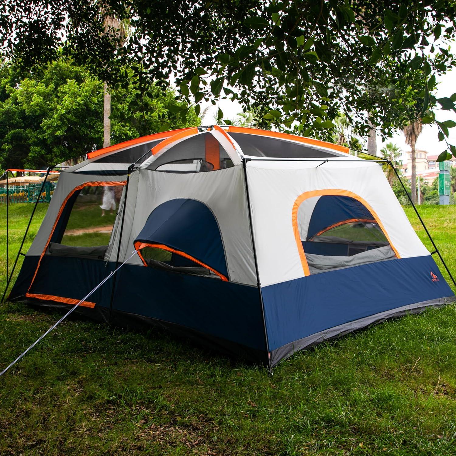 Carpa KTT Extra Grande para 12 Personas, 4.3x3m, Impermeable