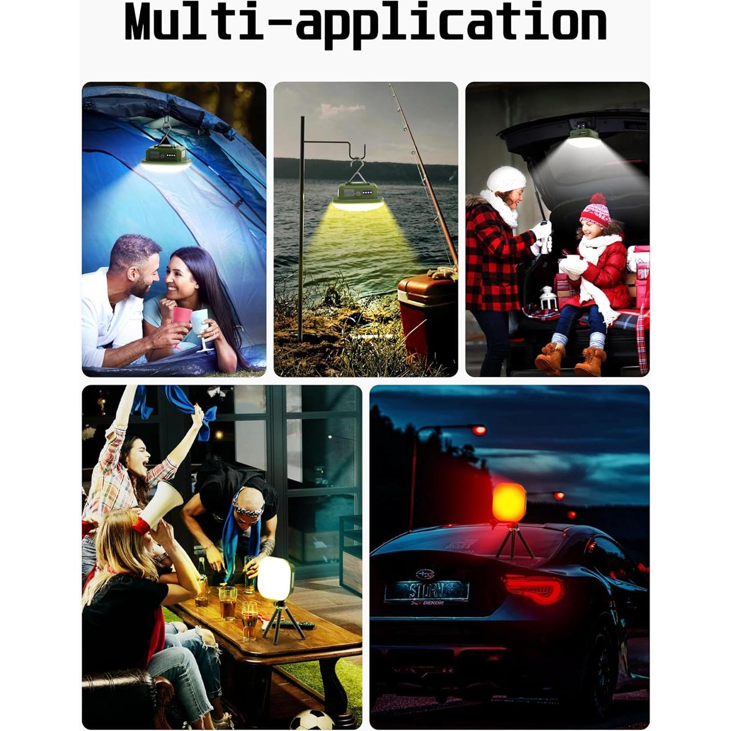 Luces de Camping LED Moslighting 800LM Recargables IP54