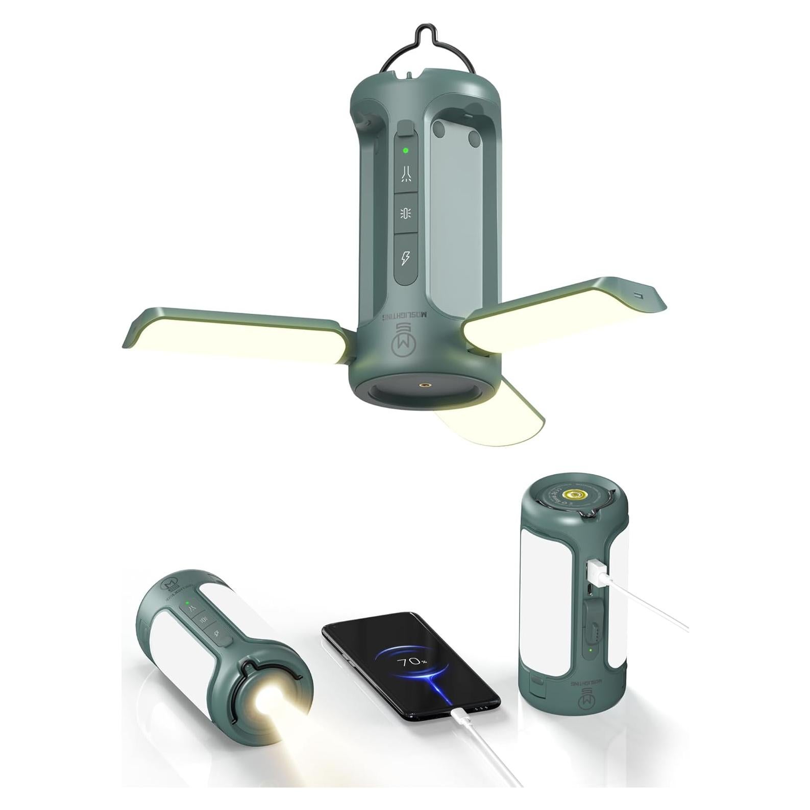 Linterna de Camping Plegable Moslighting 10000mAh 750LM IP54