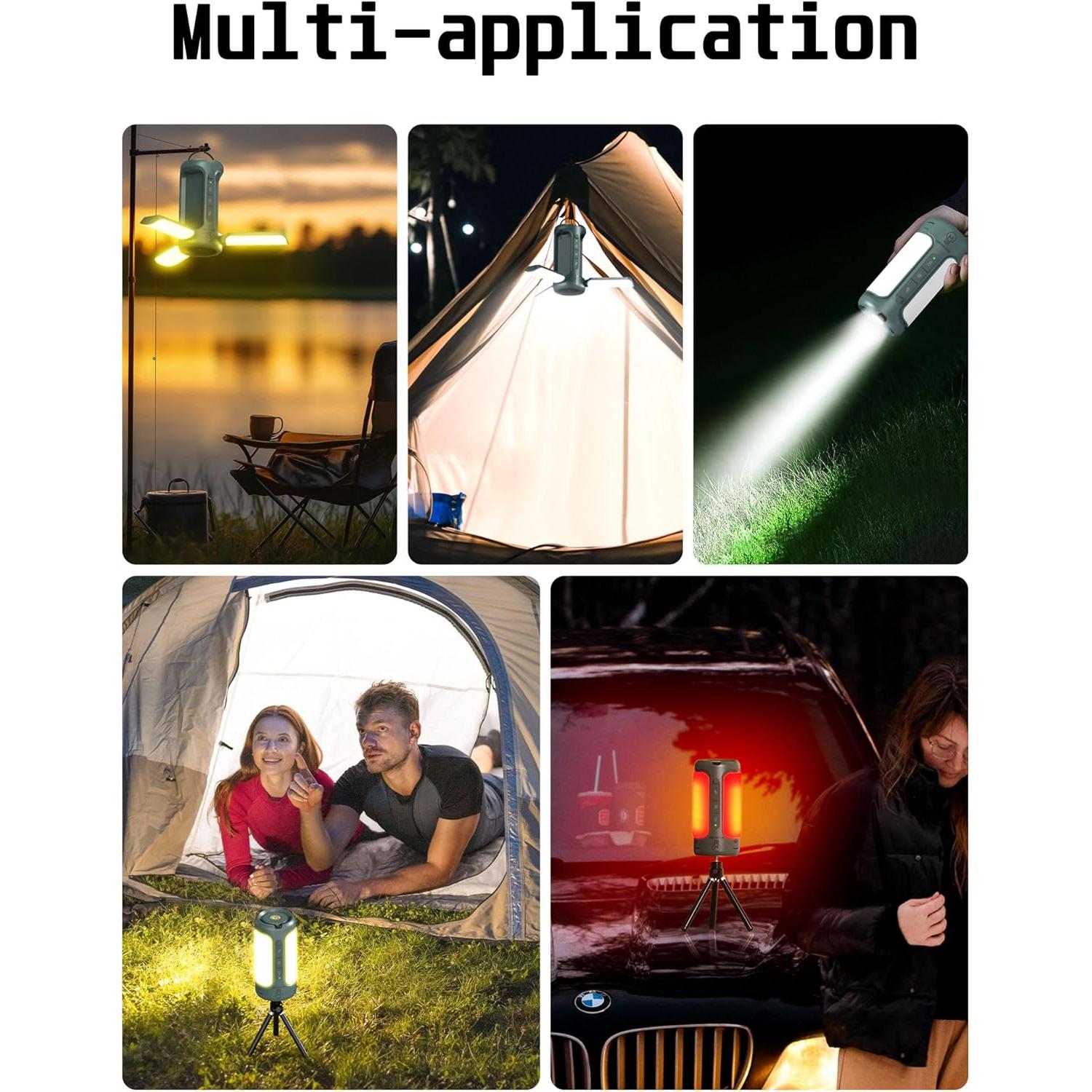 Linterna de Camping Plegable Moslighting 10000mAh 750LM IP54