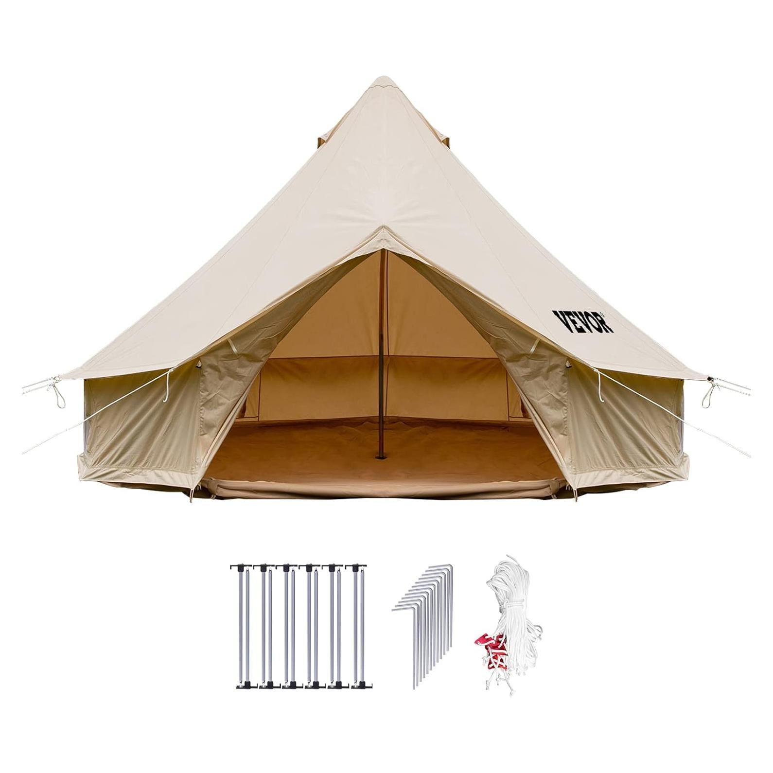 Tienda Yurt Happybuy 3m Algodón Impermeable 4 Estaciones
