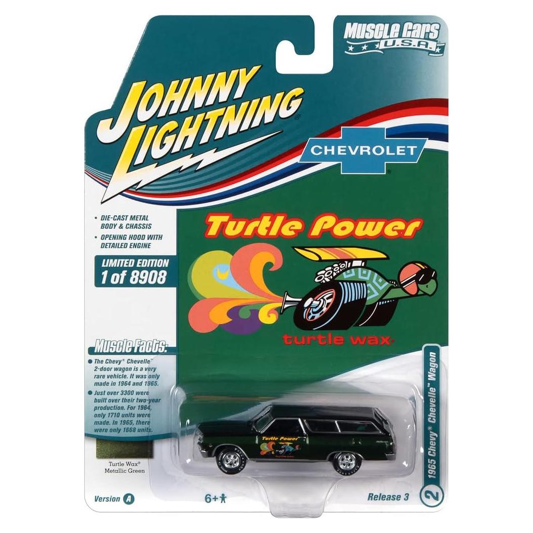 Johnny Lightning Chevrolet Chevelle Wagon 1965 Verde Metálico