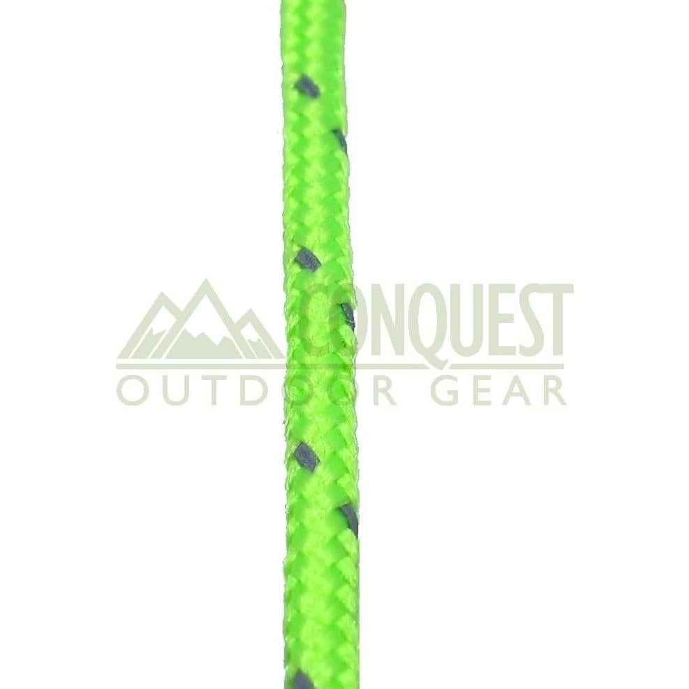Ultra Light Dyneema Reflective Green Rope 1/16 Inch Diameter | 440lbs Breaking Strain | Tent Guy Guide Rope | Suitable for Sailing, Dinghy, Yachting, Cruising, Racing - 15 Feet