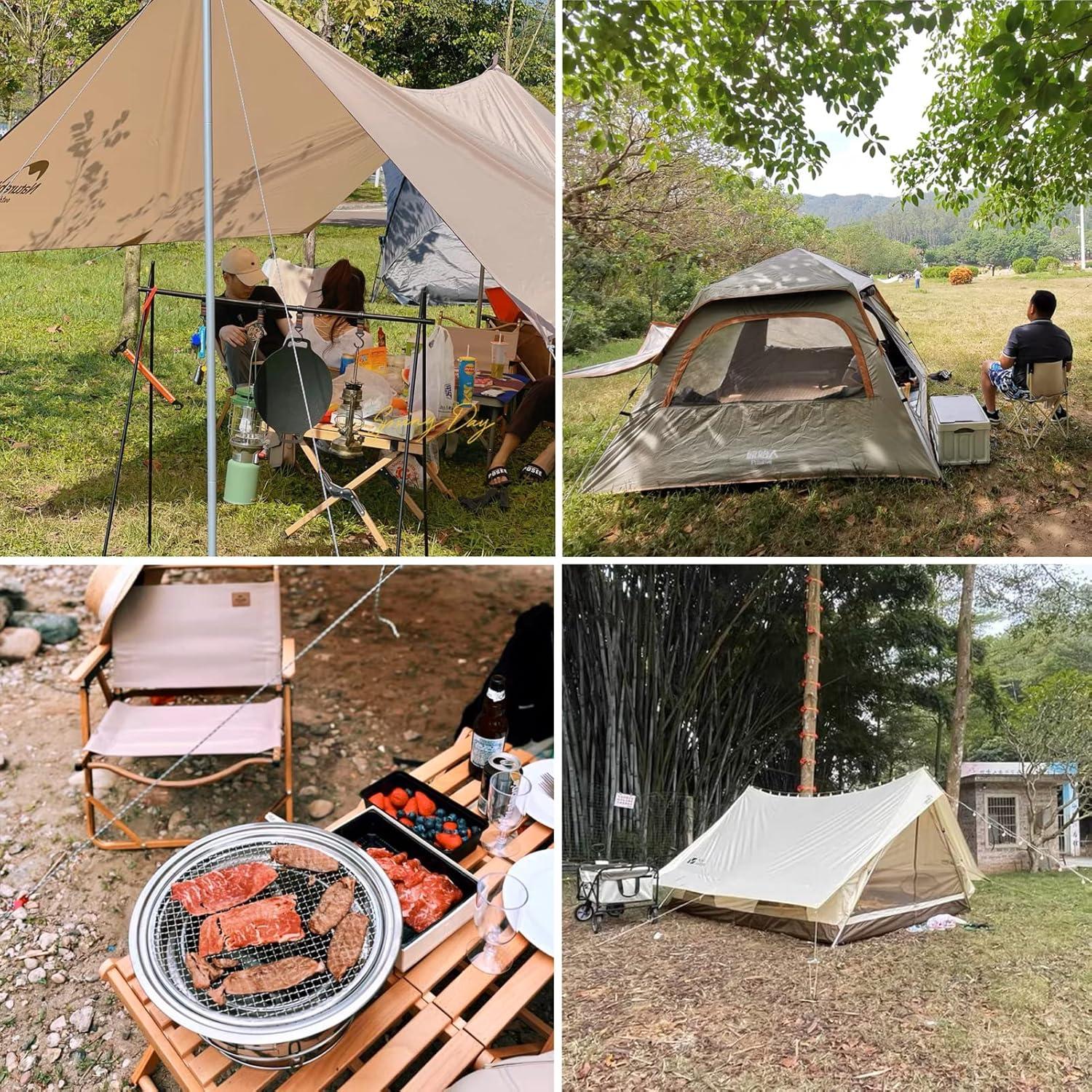 Cuerda Reflectante Azarxis 4m para Tienda de Camping - Nylon