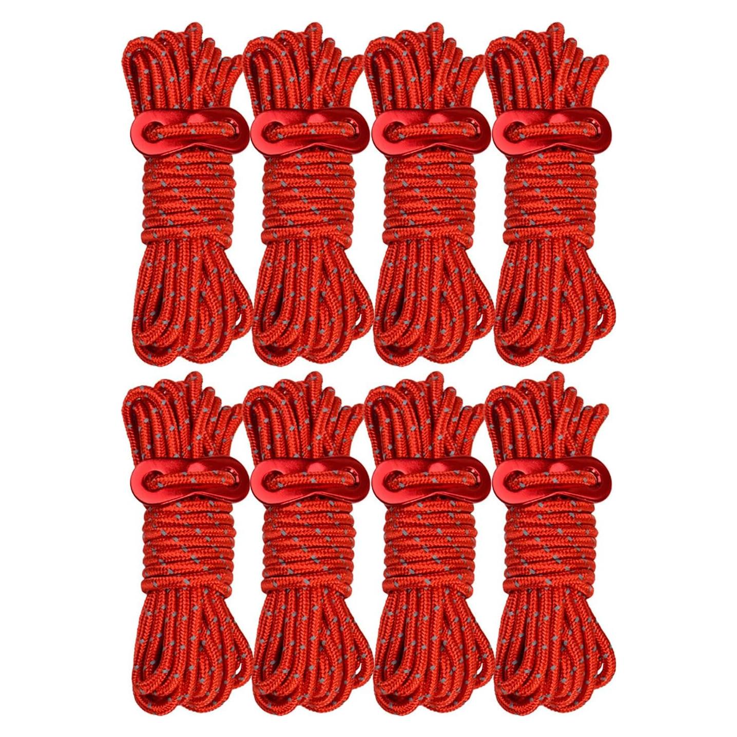 Cuerdas de Guylines Takelablaze 4mm Reflectantes 8 Piezas