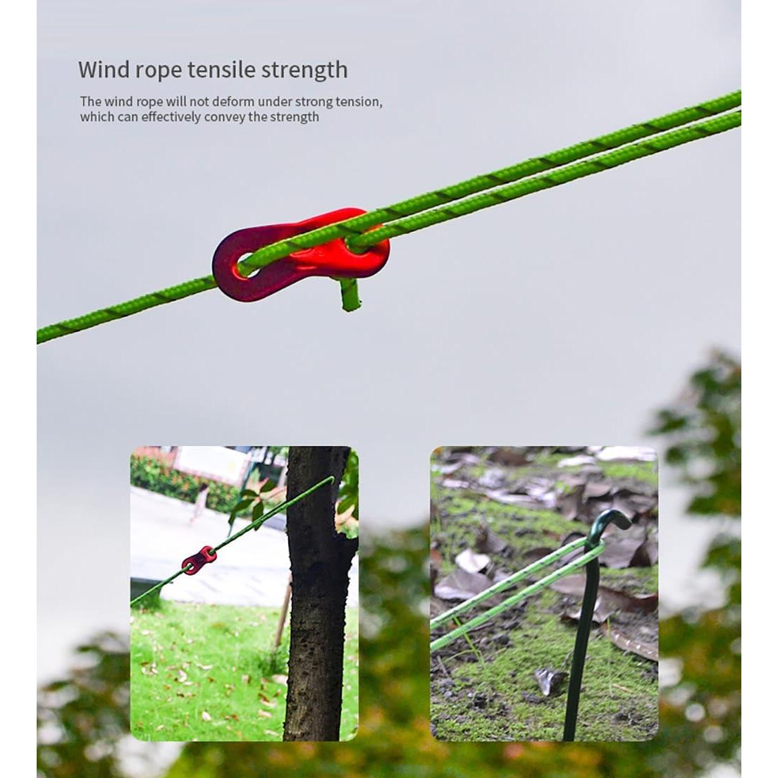 Cuerdas de Guylines Takelablaze 4mm Reflectantes 8 Piezas