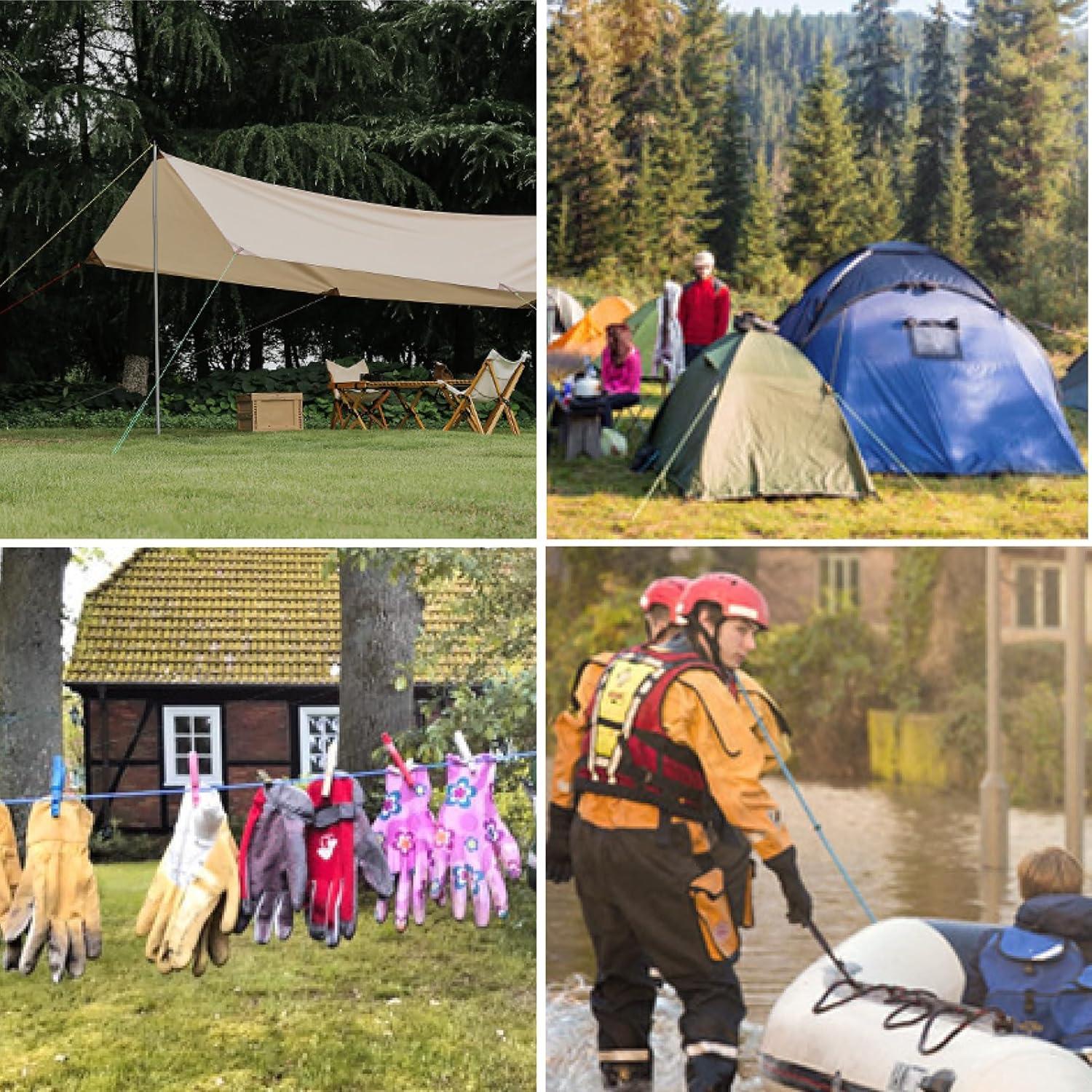 Cuerda de Guía Reflectante Azarxis 4m con Tensores Aluminio