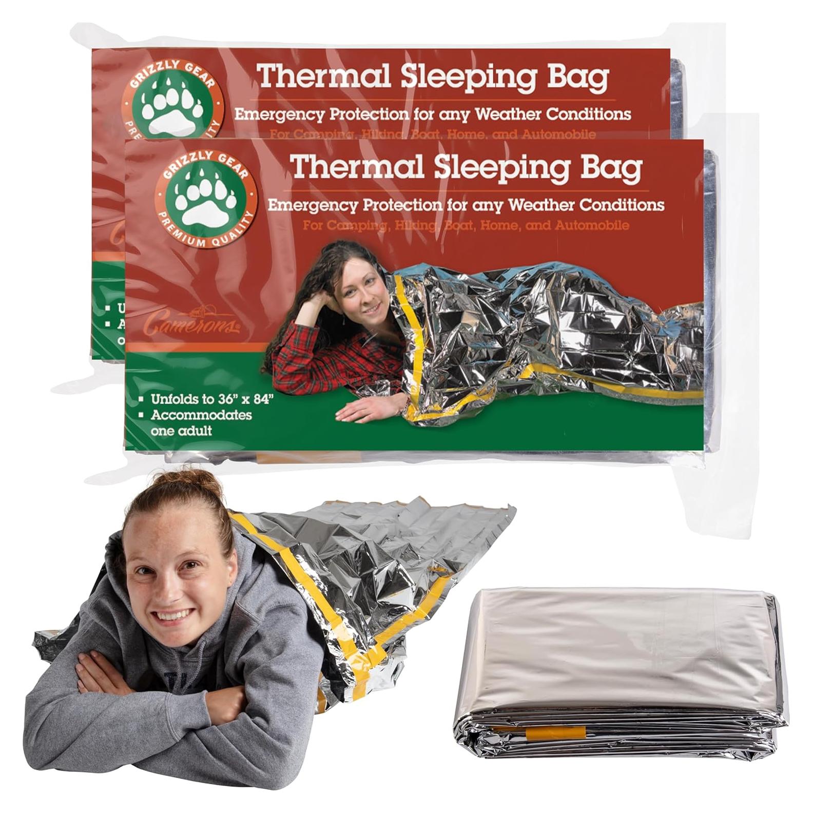 Bolsas de Dormir Térmicas Grizzly Gear - Mylar 2.13m x 0.91m