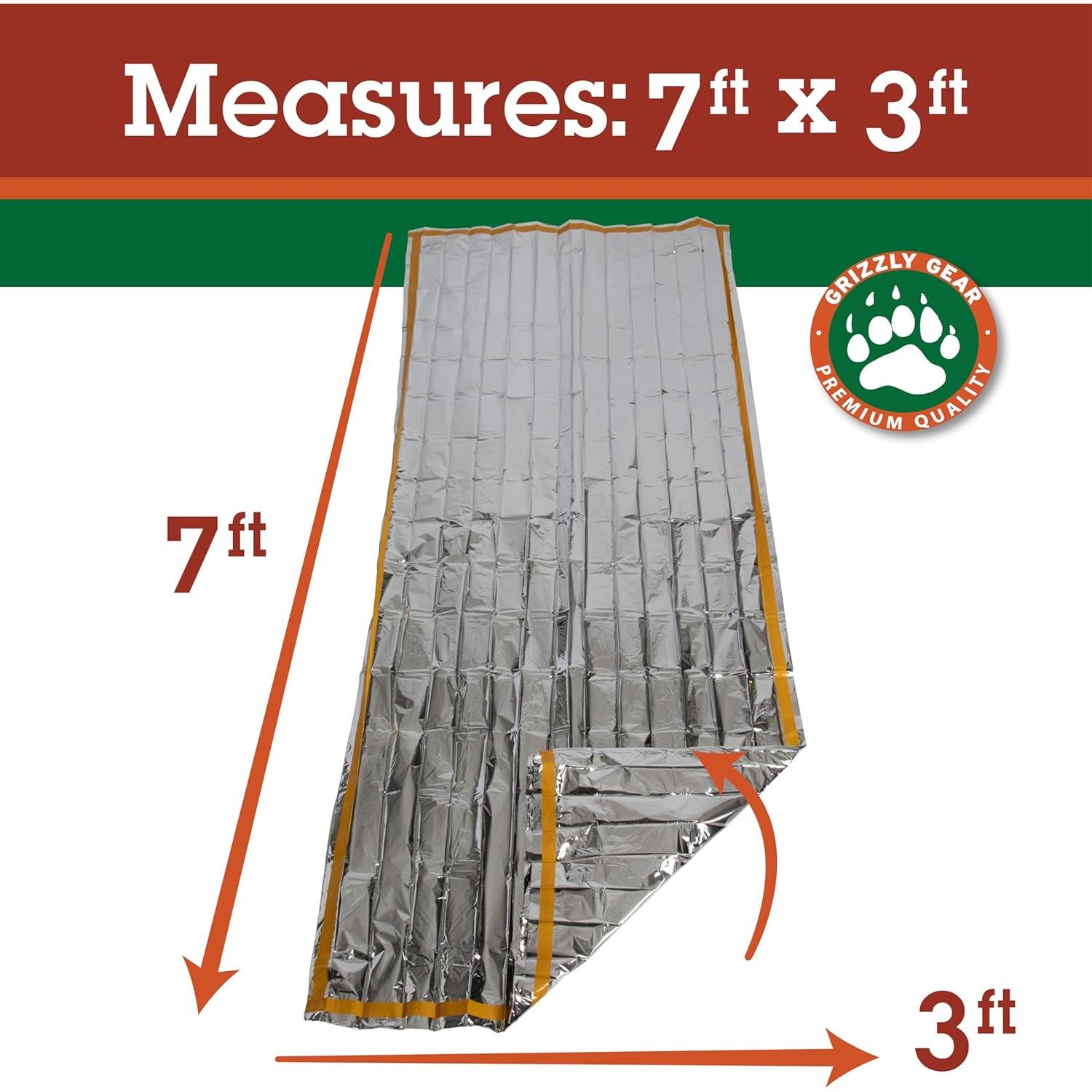 Bolsas de Dormir Térmicas Grizzly Gear - Mylar 2.13m x 0.91m