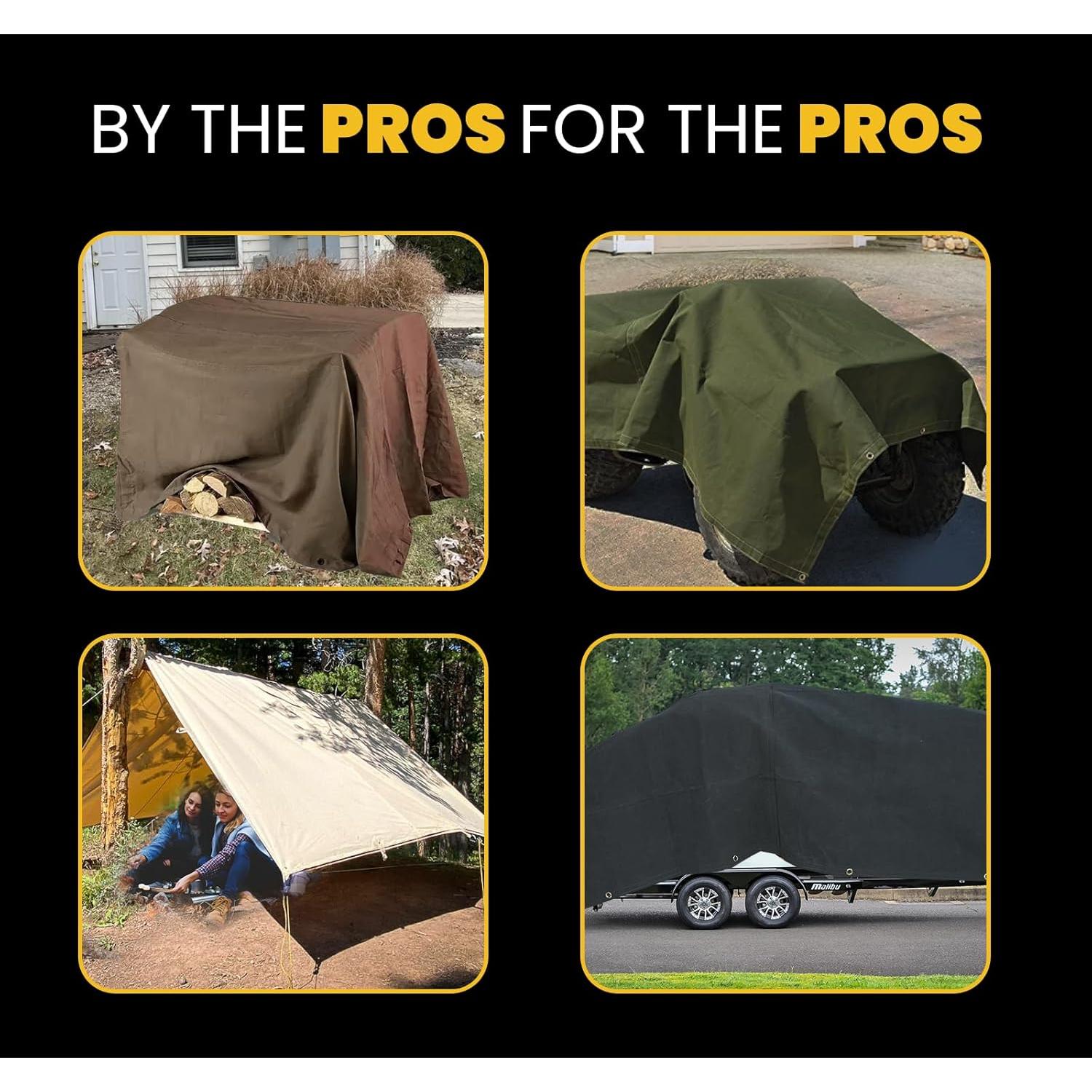 Lona Resistente PROTARP 7x9 pies a Prueba de Agua UV Marrón