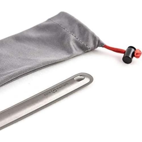 Cuchara Tenedor Titanio Elemento Central 21.5 cm Mango Largo