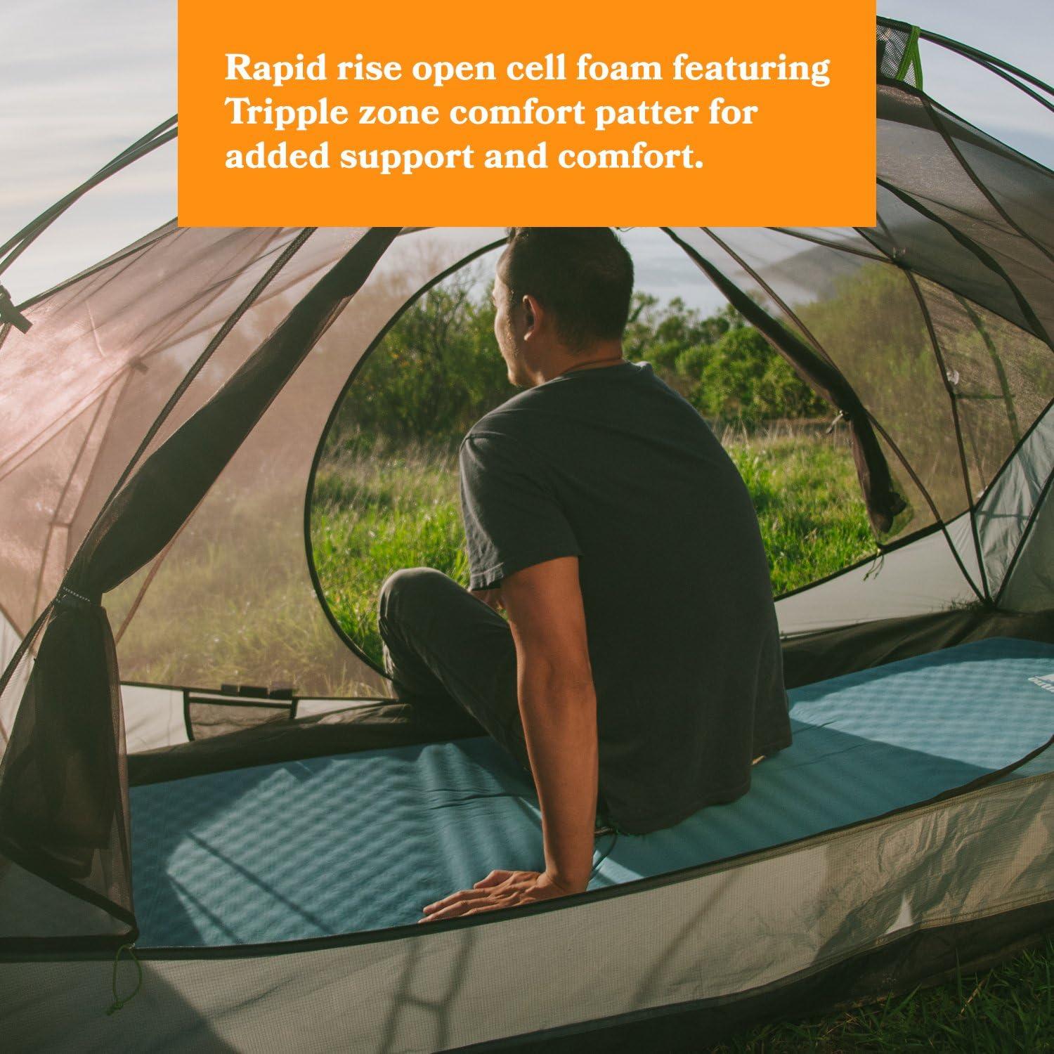 Almohadilla Autoinflable Fox Outfitters 1.4kg Gris/Verde