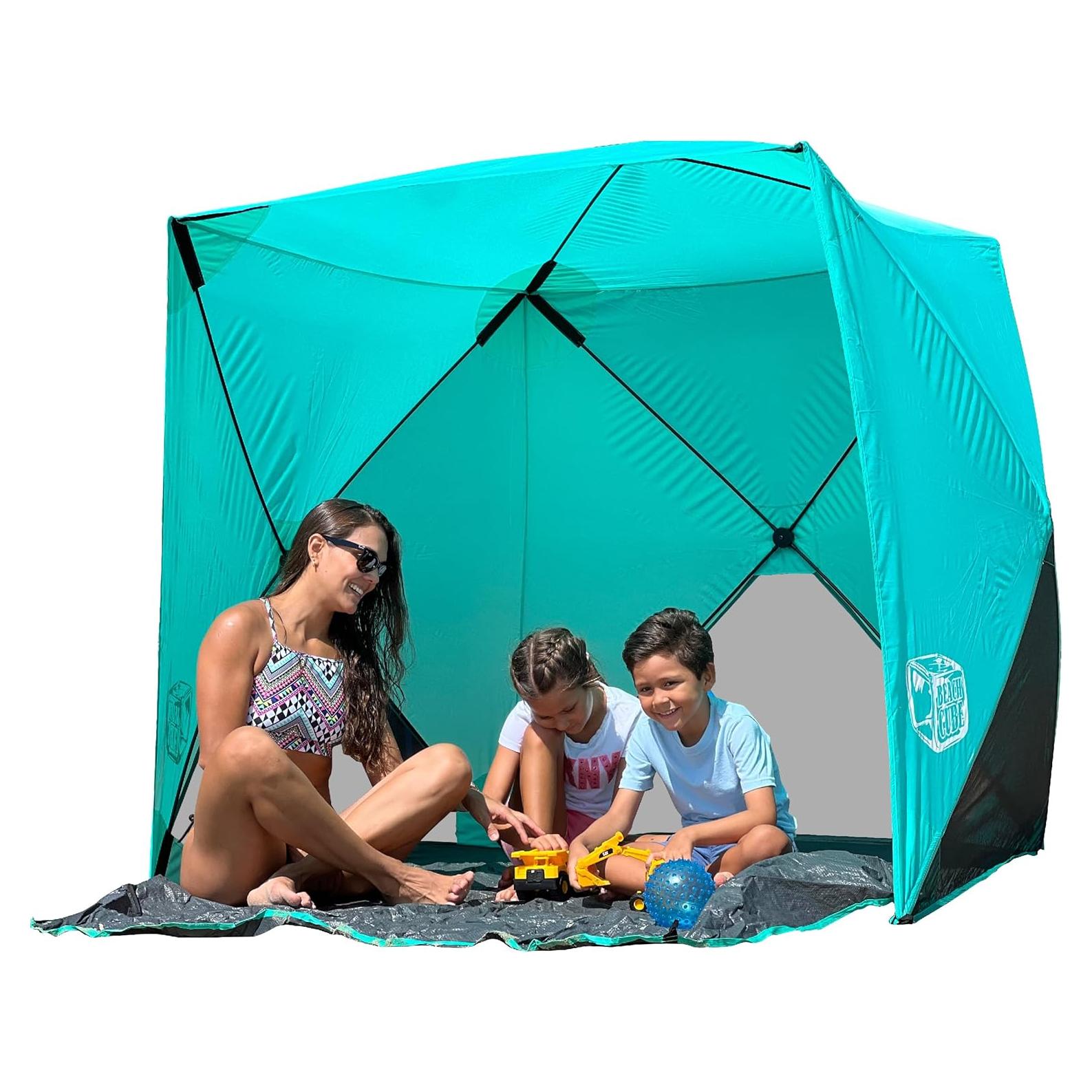 Carpa de Playa Cubo Pop Up EasyGo 4 Personas UPF50+ Aqua