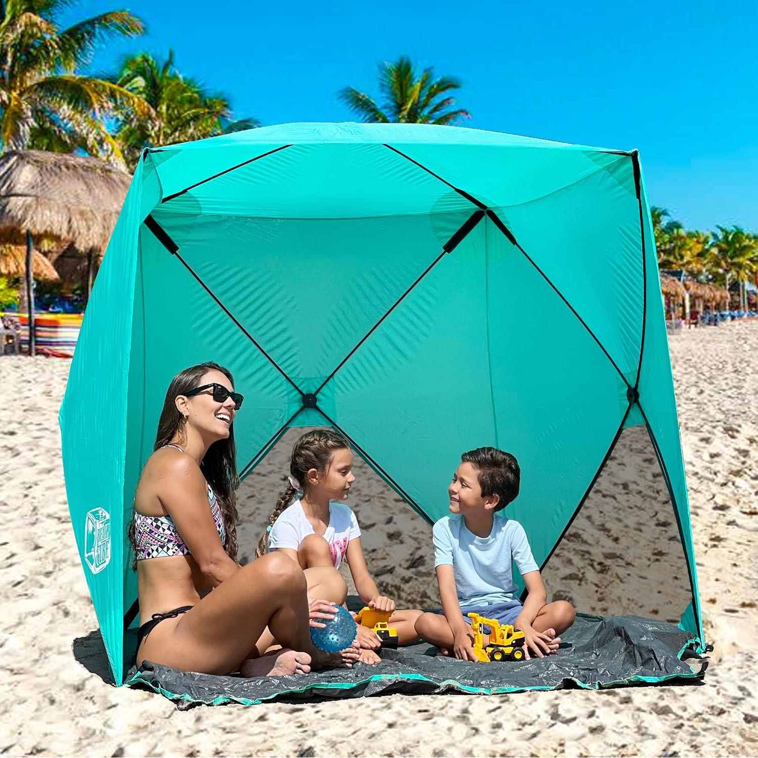 Carpa de Playa Cubo Pop Up EasyGo 4 Personas UPF50+ Aqua
