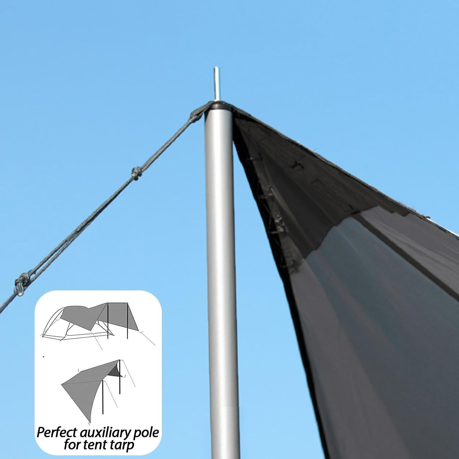 Postes de Carpa Ajustables Sutekus 2pc Acero 190.5 cm