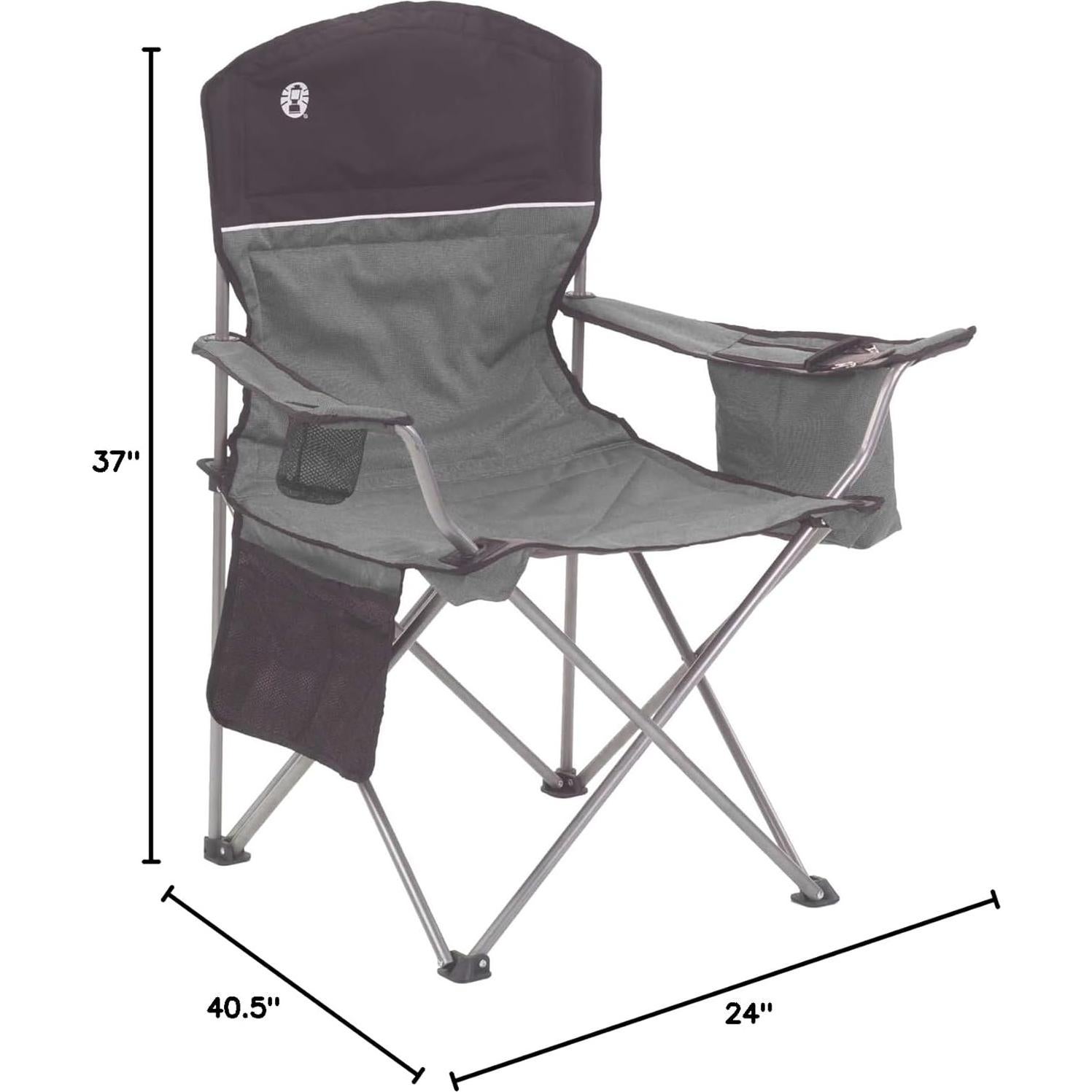 Silla de Camping Plegable Coleman con Enfriador y Portavasos