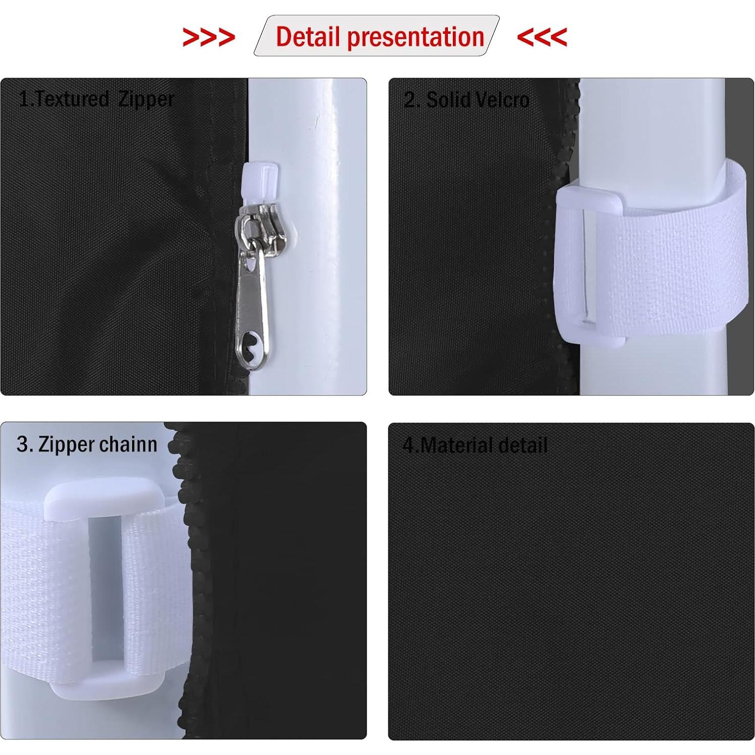 Pared Lateral COOSHADE 10x10 para Carpa de Sombra Negra