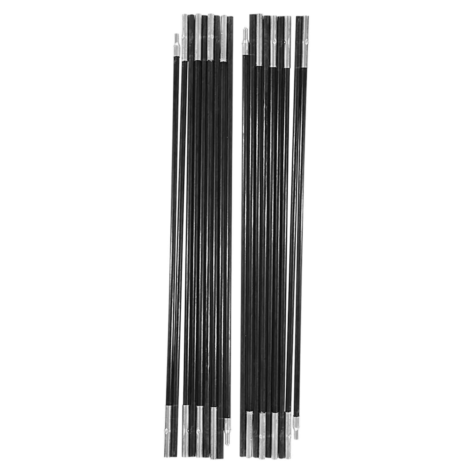 Trail Replacement Parts Trail Tent Replacement Poles Tent Poles Replacement Fiberglass Tent Pole 4.9M Camping Tent Pole Bars Kit for Spare Replacement, 9 Section Tent Support Rods Suitable