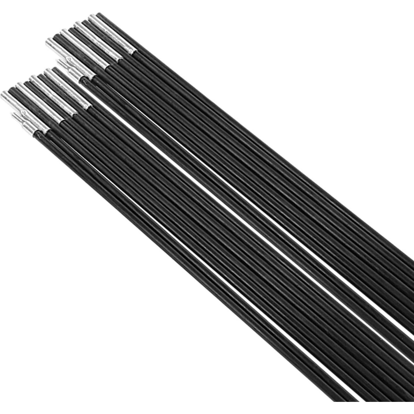 Trail Replacement Parts Trail Tent Replacement Poles Tent Poles Replacement Fiberglass Tent Pole 4.9M Camping Tent Pole Bars Kit for Spare Replacement, 9 Section Tent Support Rods Suitable