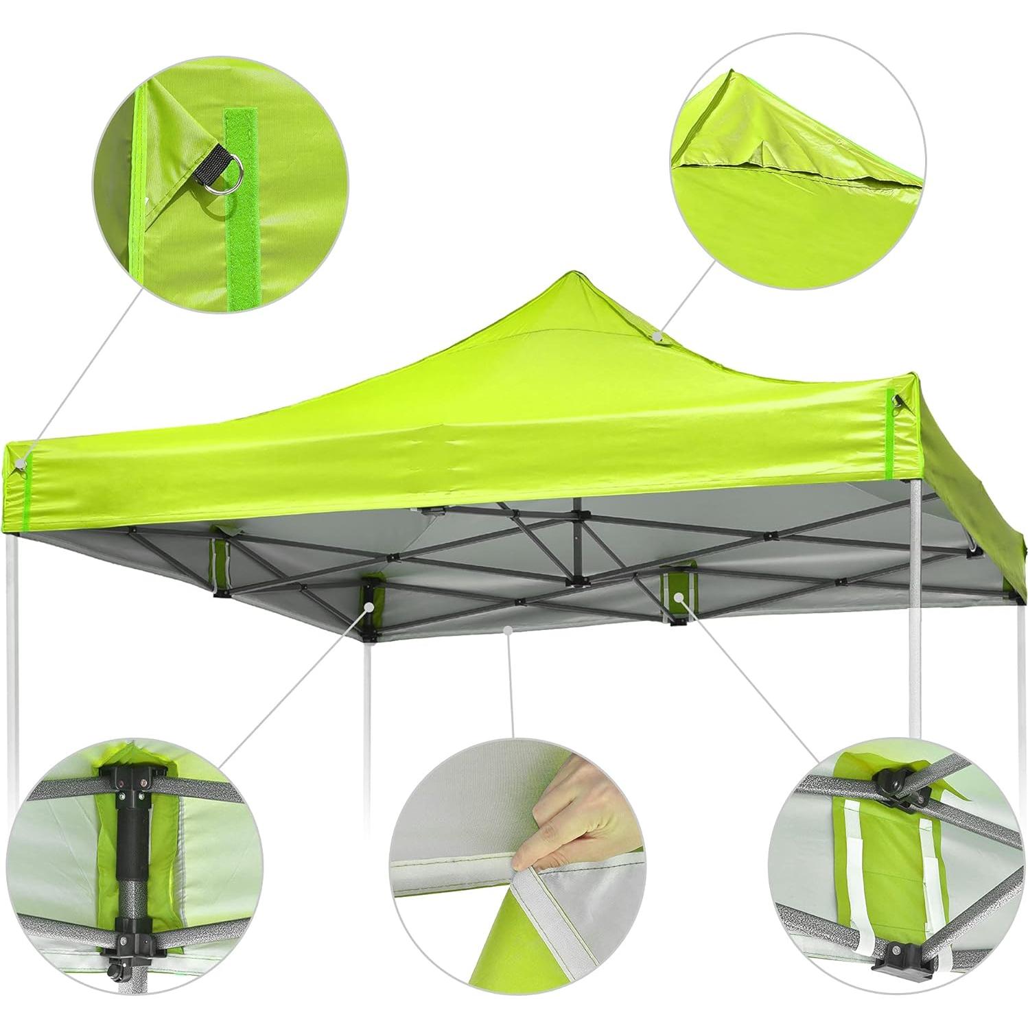 Cubierta Superior para Carpa 9.6x9.6ft Instahibit UV50+ Verde