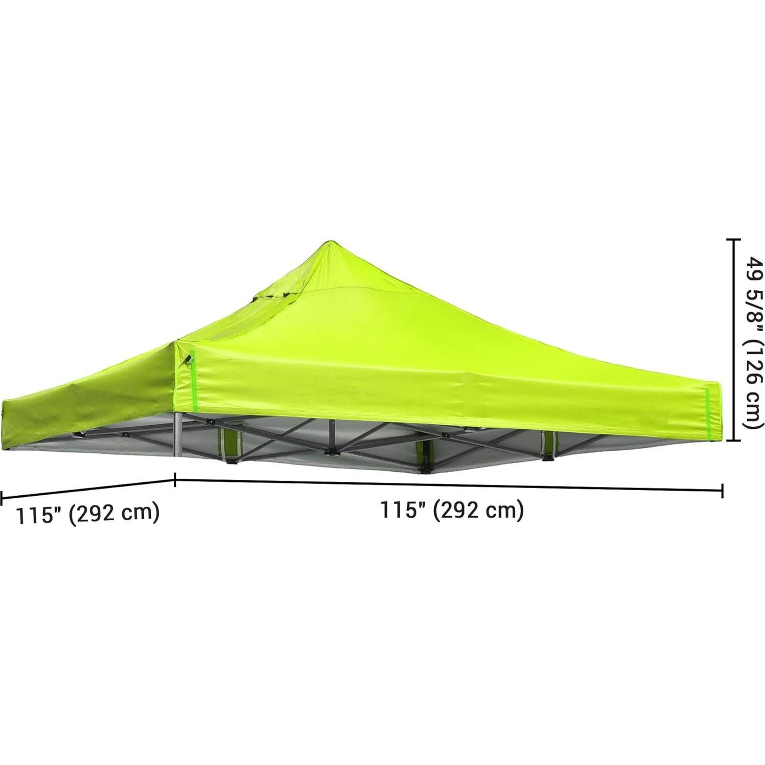 Cubierta Superior para Carpa 9.6x9.6ft Instahibit UV50+ Verde