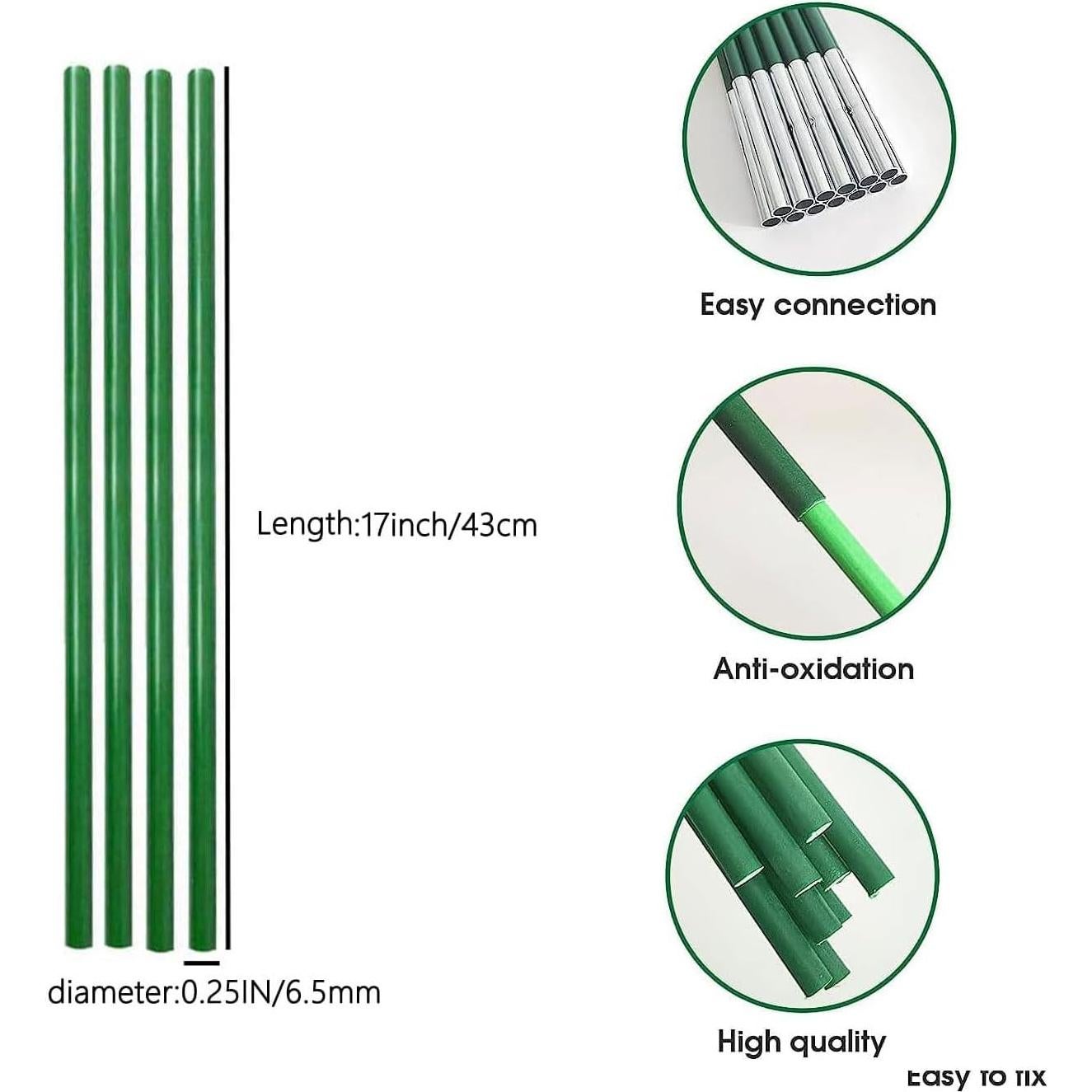 Tubo de Carpa Genérico 43 cm Fibra de Vidrio 36 Paquetes