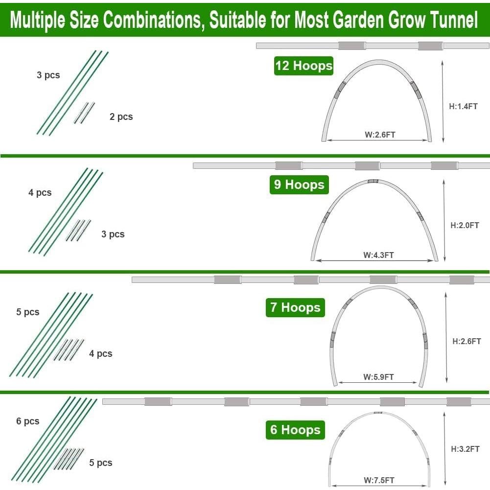 Tubo de Carpa Genérico 43 cm Fibra de Vidrio 36 Paquetes