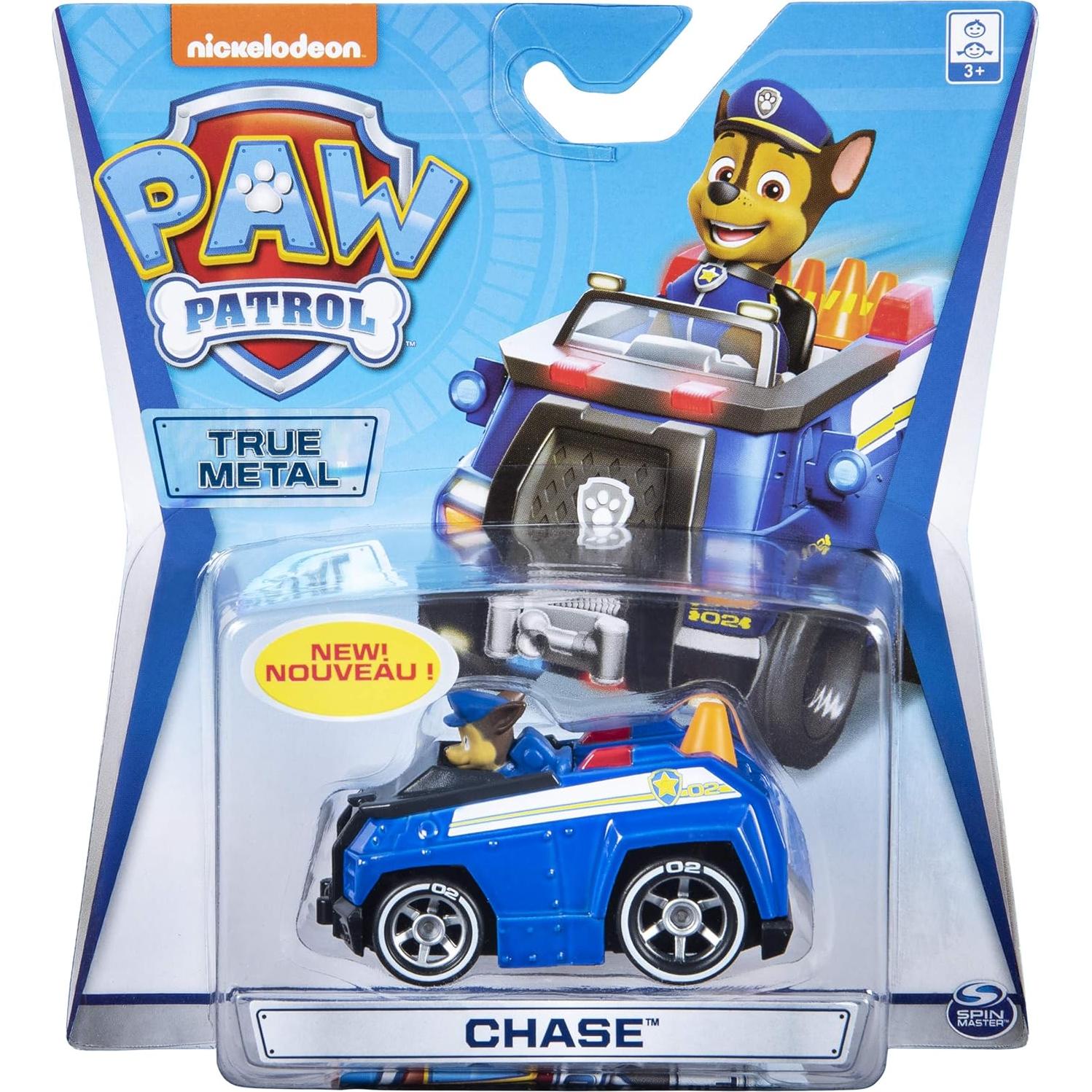 Coche de Metal PAW Patrol Spin Master 1:55 Detalles Auténticos