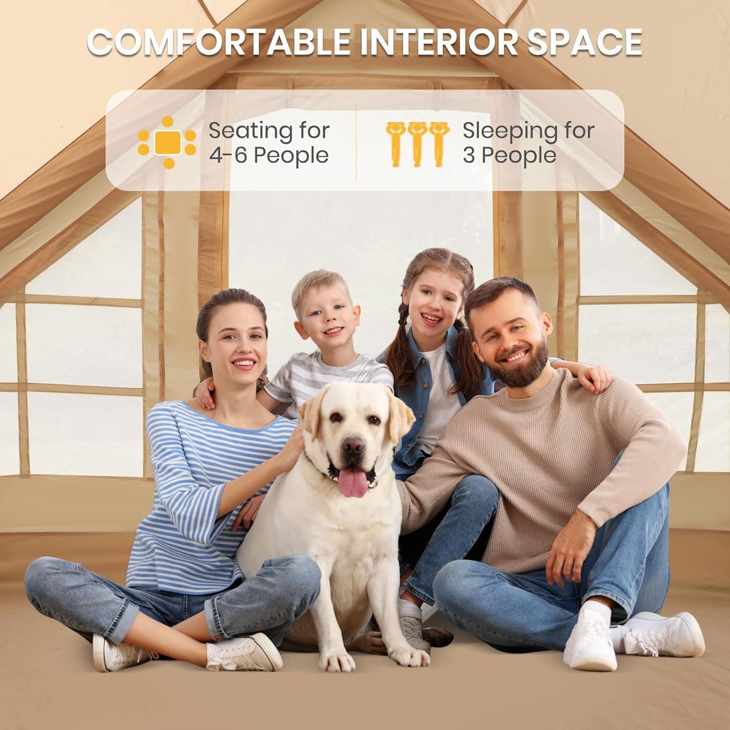 Carpa Inflable LVUYOYO 4 Estaciones 3.05x2.64m Impermeable