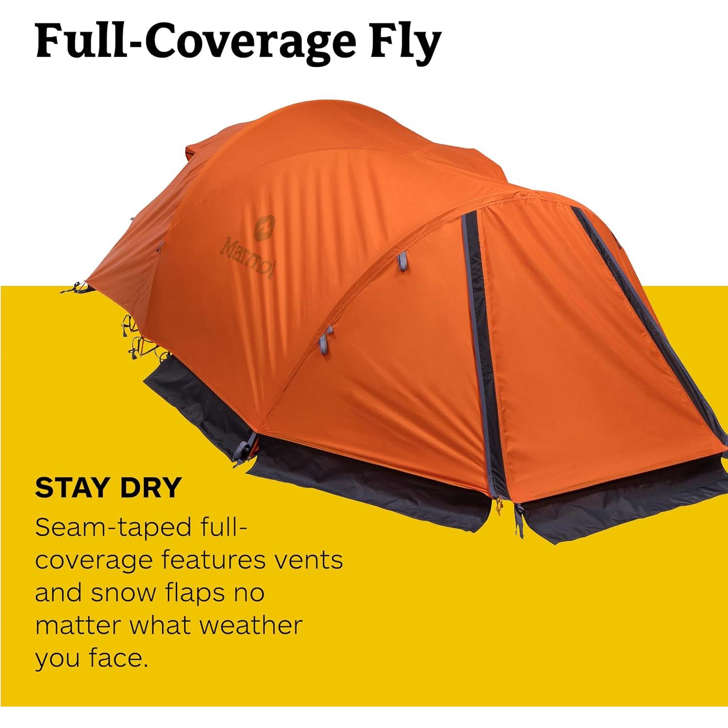 Tienda de Camping Marmot Thor 2P | Resistente al Agua, 2 Personas