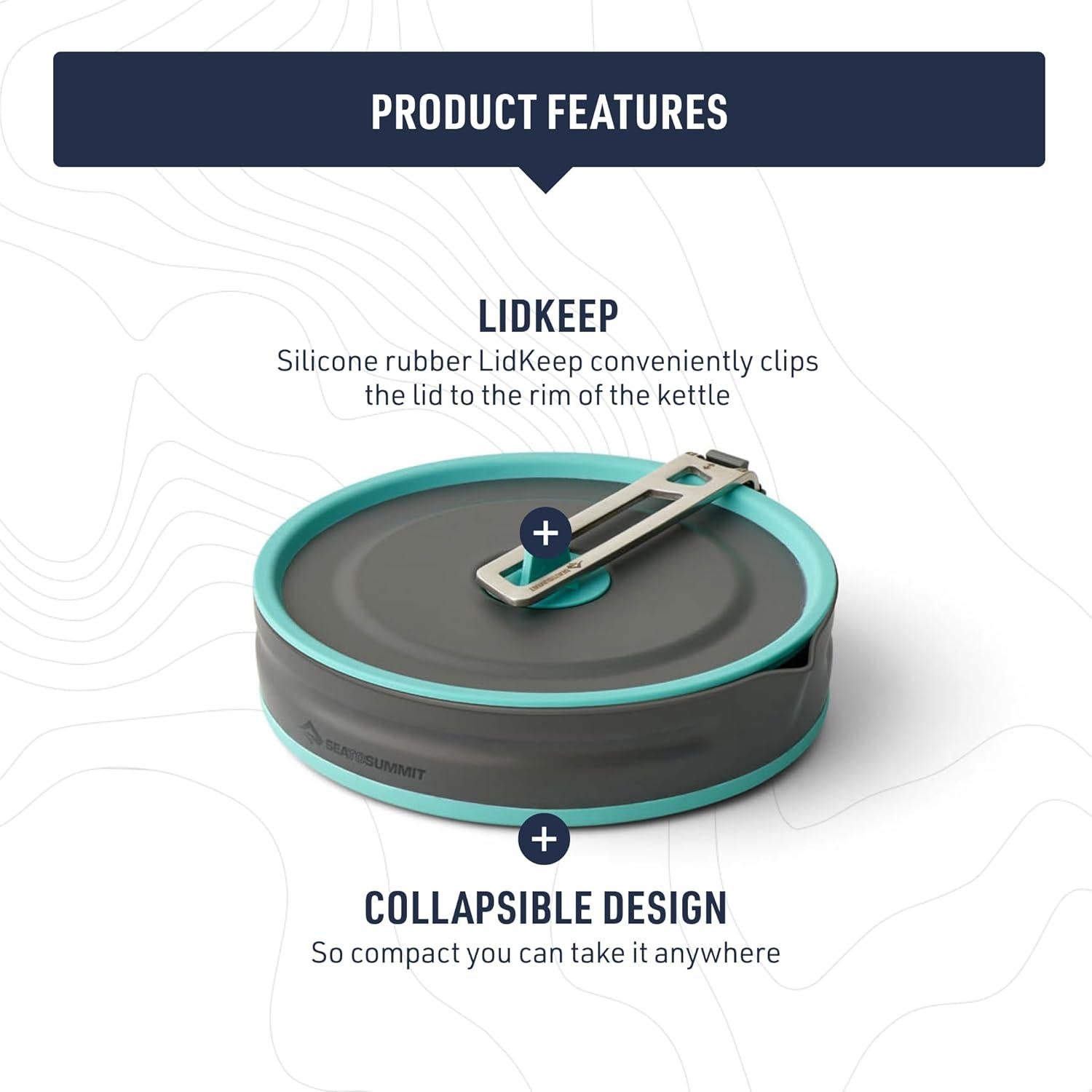 Olla Plegable Ultraligera Sea to Summit 2.2L Camping