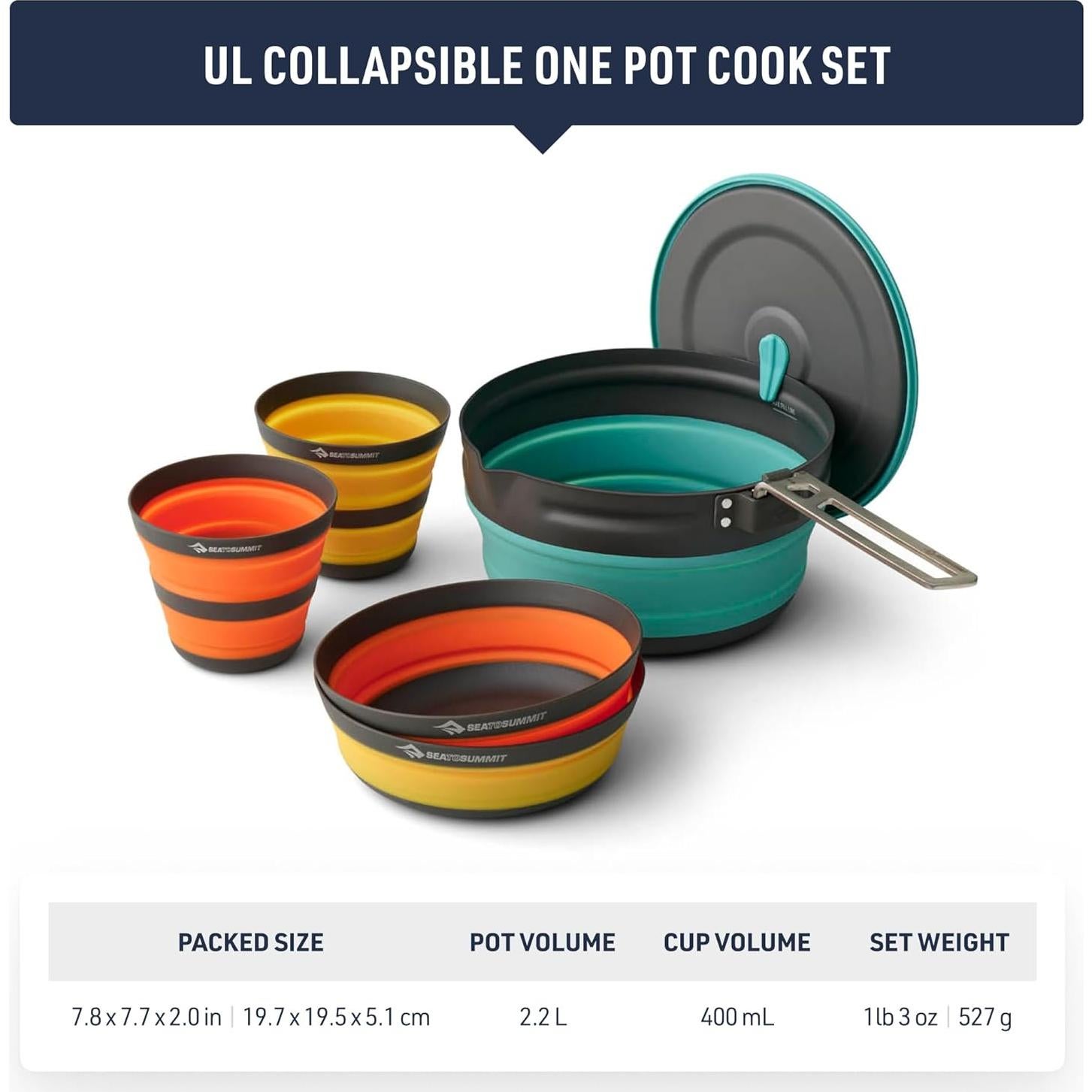 Juego de cocina plegable Sea to Summit Frontier 2 personas