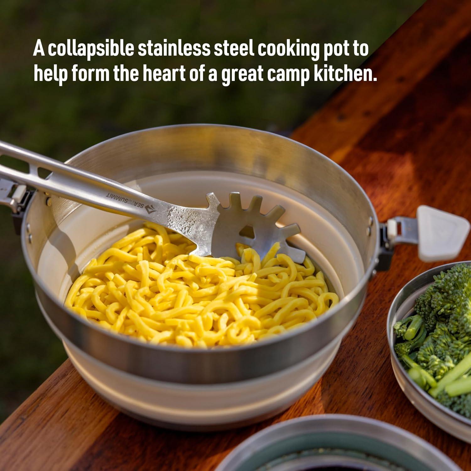 Olla Plegable de Acero Inoxidable 5 Litros Sea to Summit