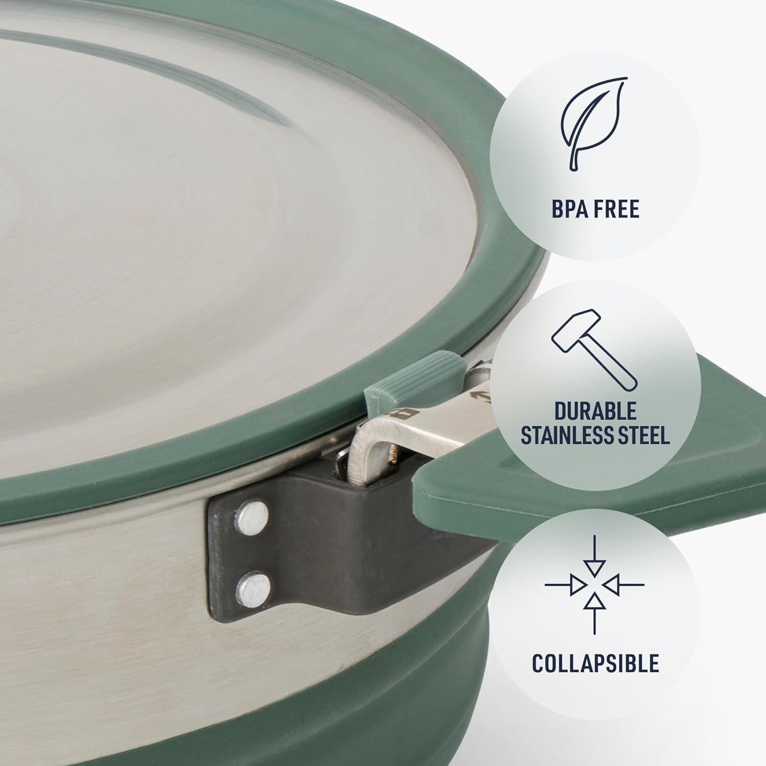 Olla Plegable de Acero Inoxidable 5 Litros Sea to Summit