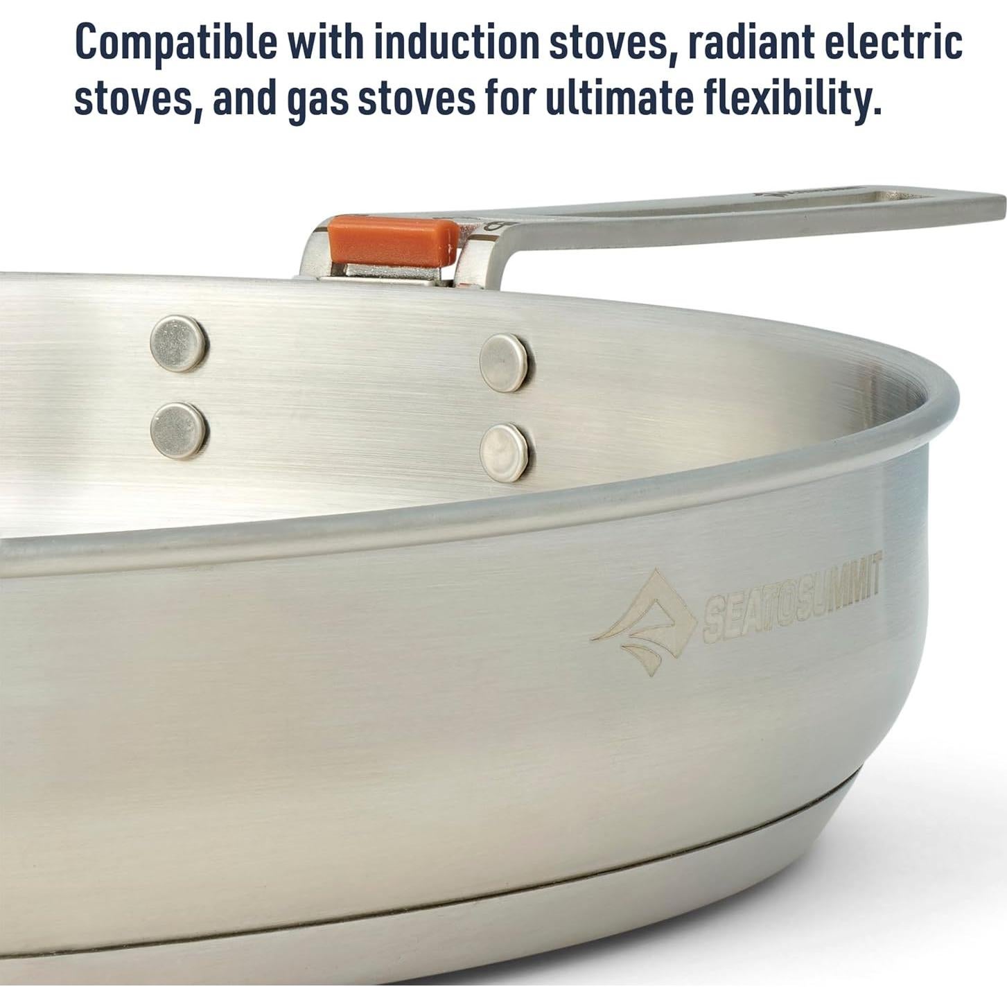 Detour 10-Inch Stainless Steel Camping Pan
