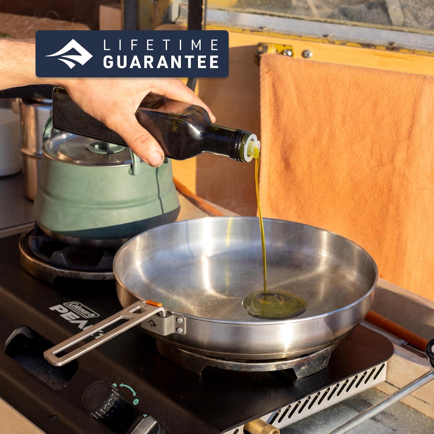 Detour 10-Inch Stainless Steel Camping Pan