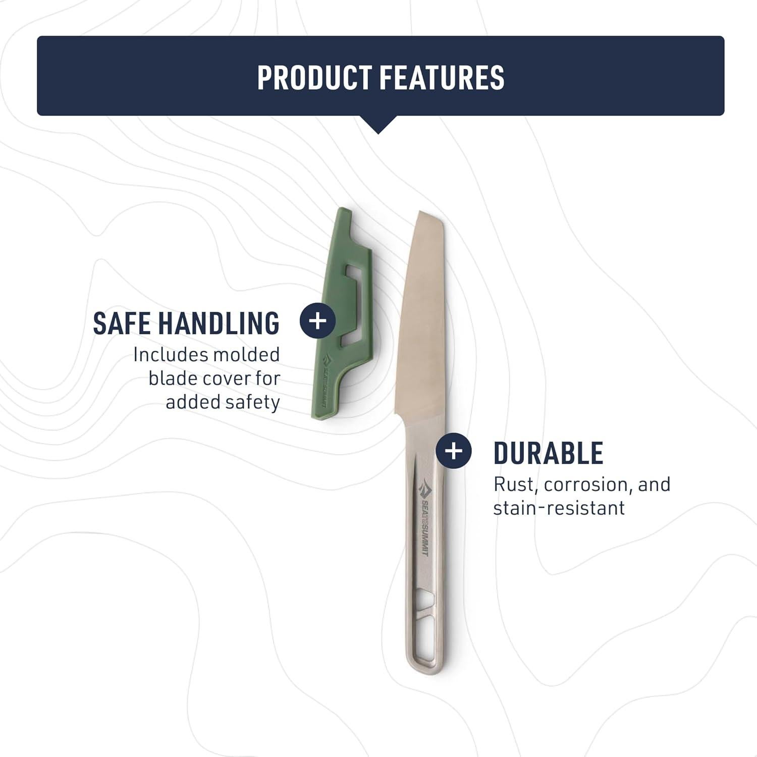 Detour Stainless Steel Paring Knife for Camp Cooking