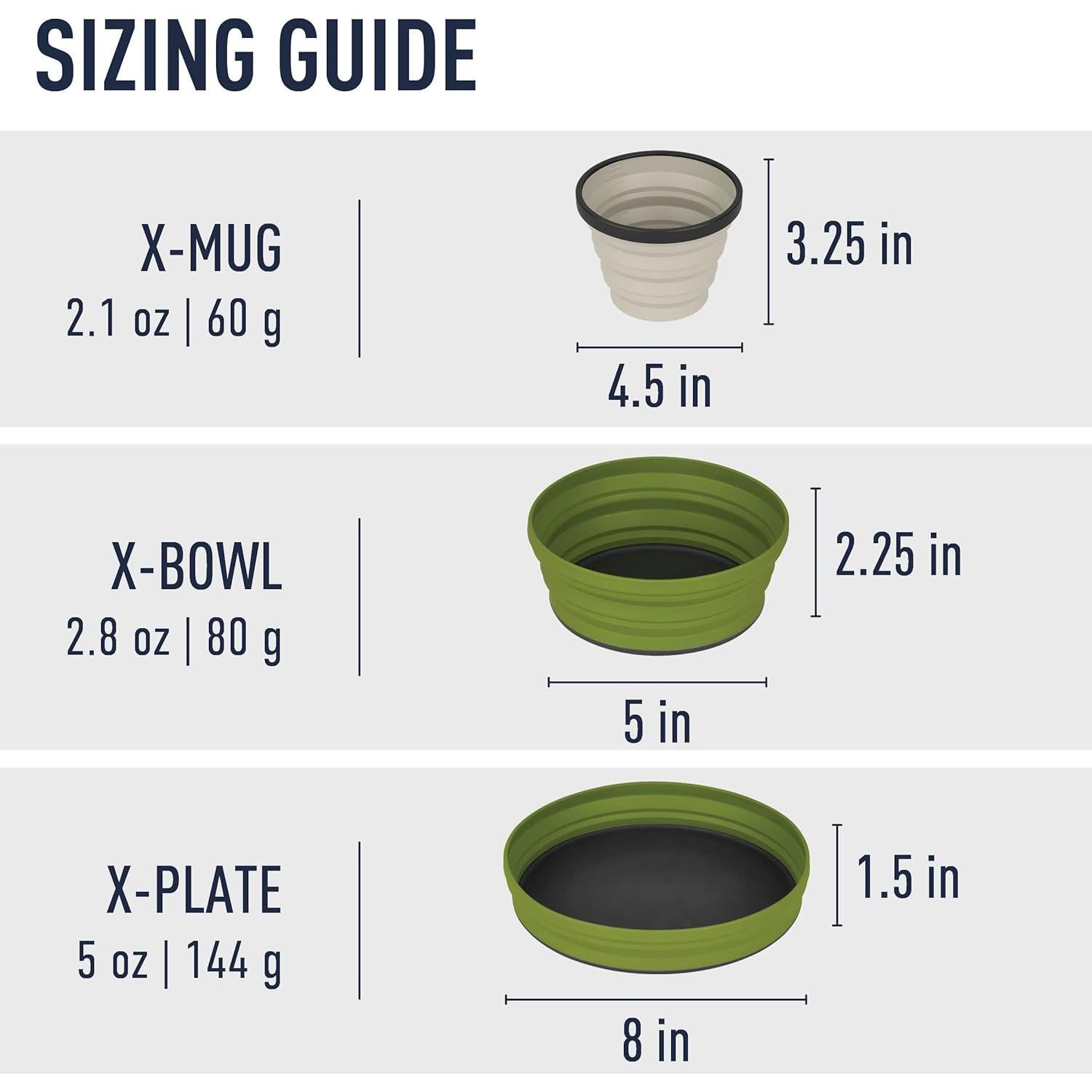 Juego de Utensilios de Camping Plegables Sea to Summit 3 Piezas