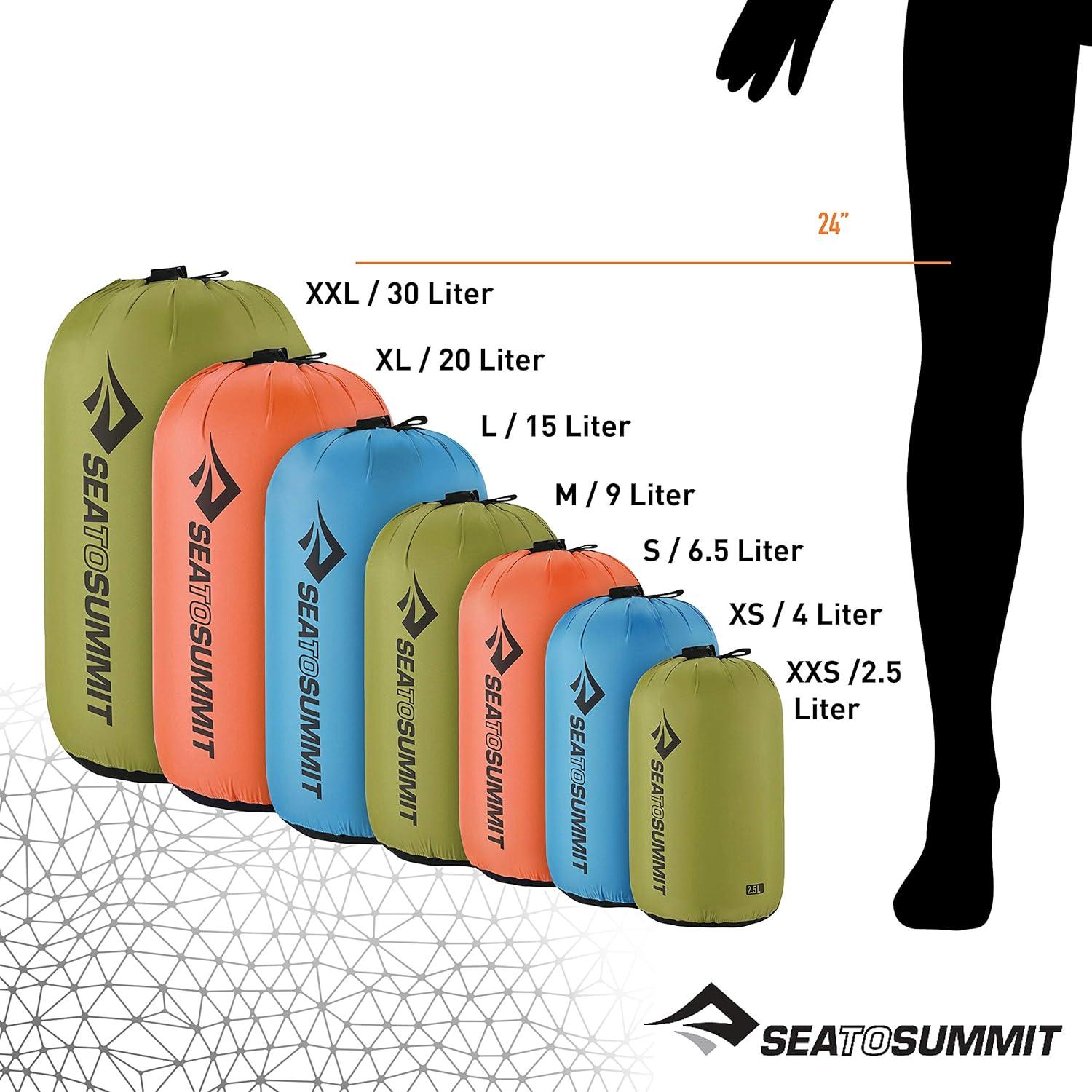 Saco de Nylon Sea to Summit 2.5L Naranja para Viajes