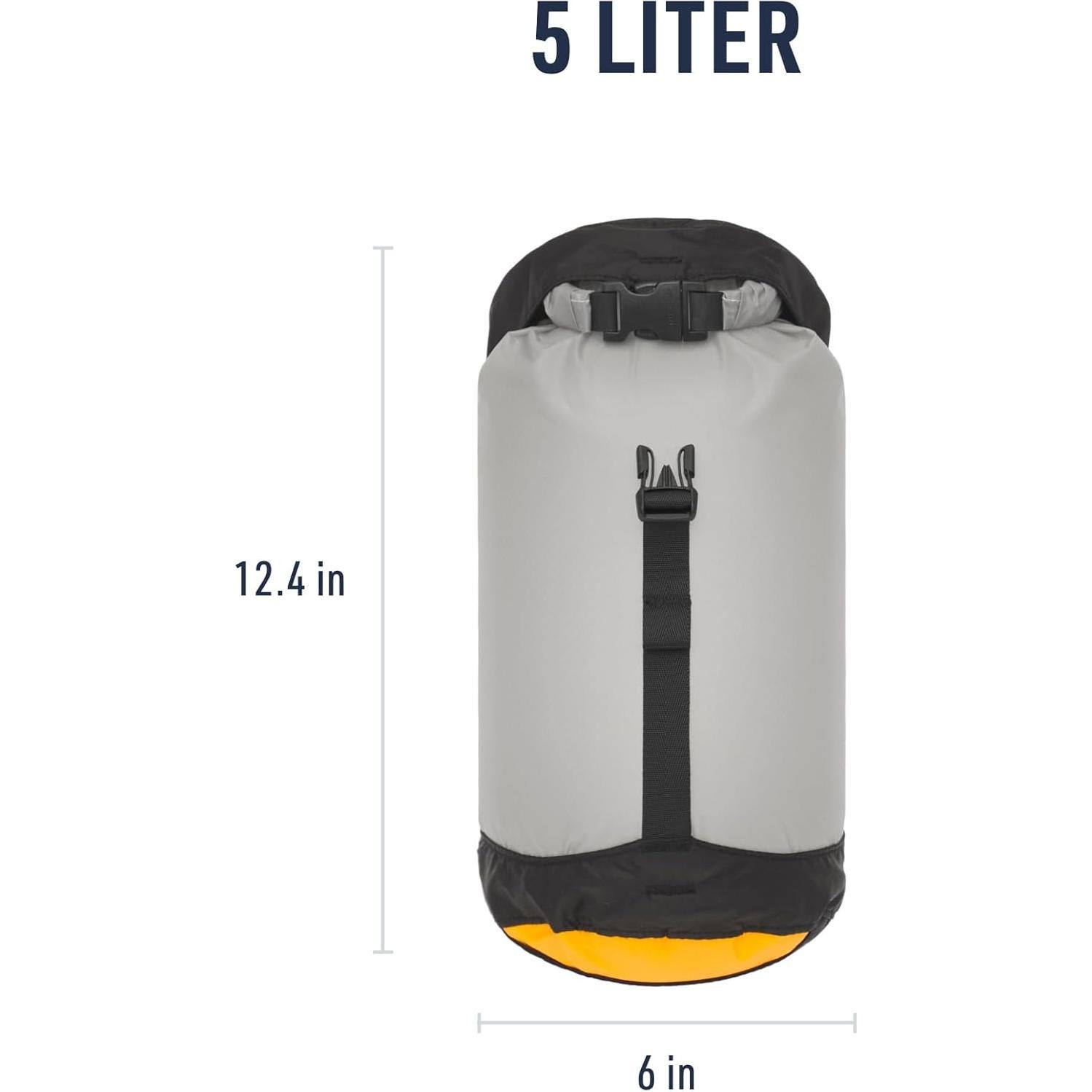 Bolsa Secadora Ultra-Ligera Sea to Summit 5L Impermeable Gris