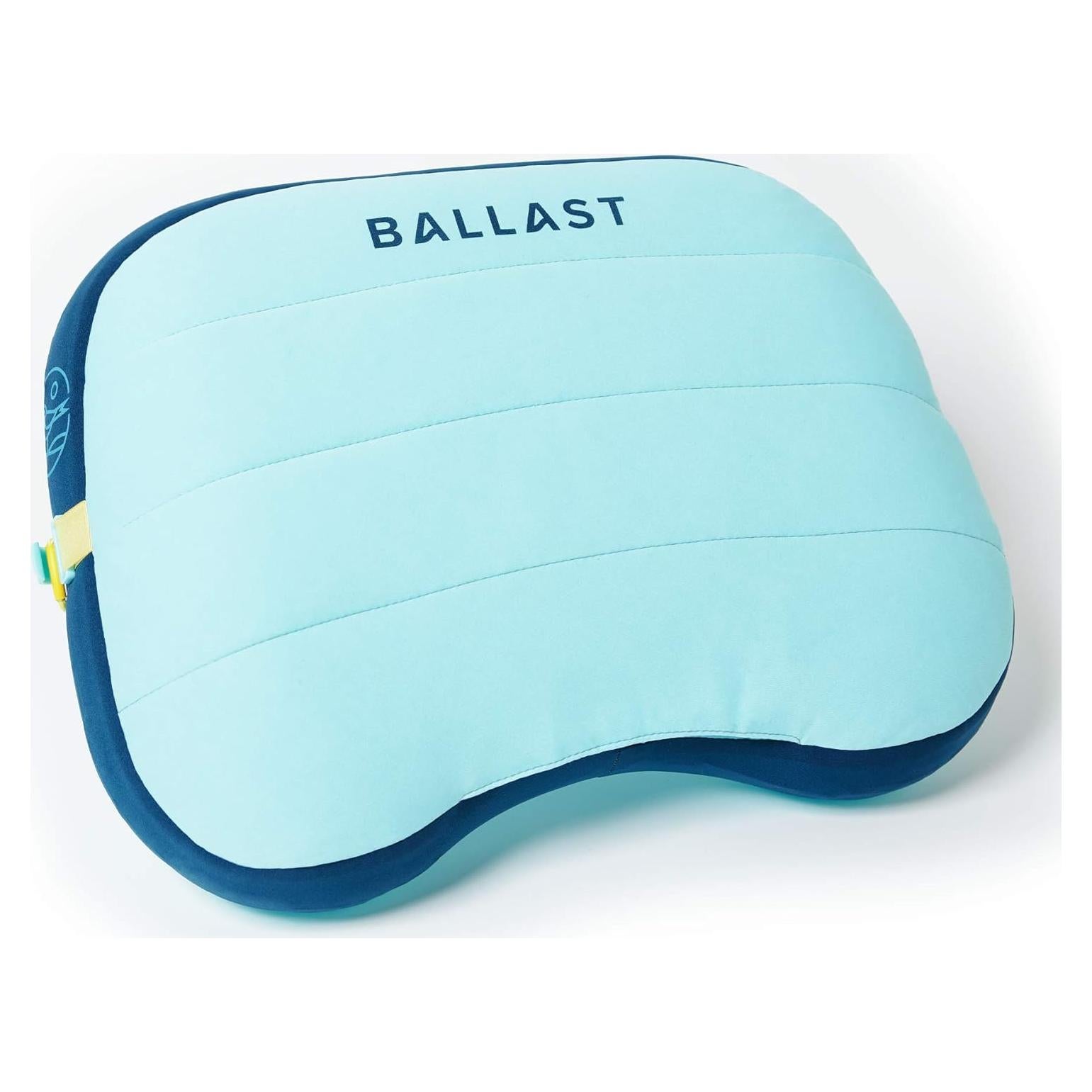 Ballast Beach Pillow – Comfy, Durable & Compact, Stays Put on Windy Beaches with Patented Sand Pouch, Inflatable Pillow for Beaches, Pools, Camping, Festivals and Travel (Island Paradise)