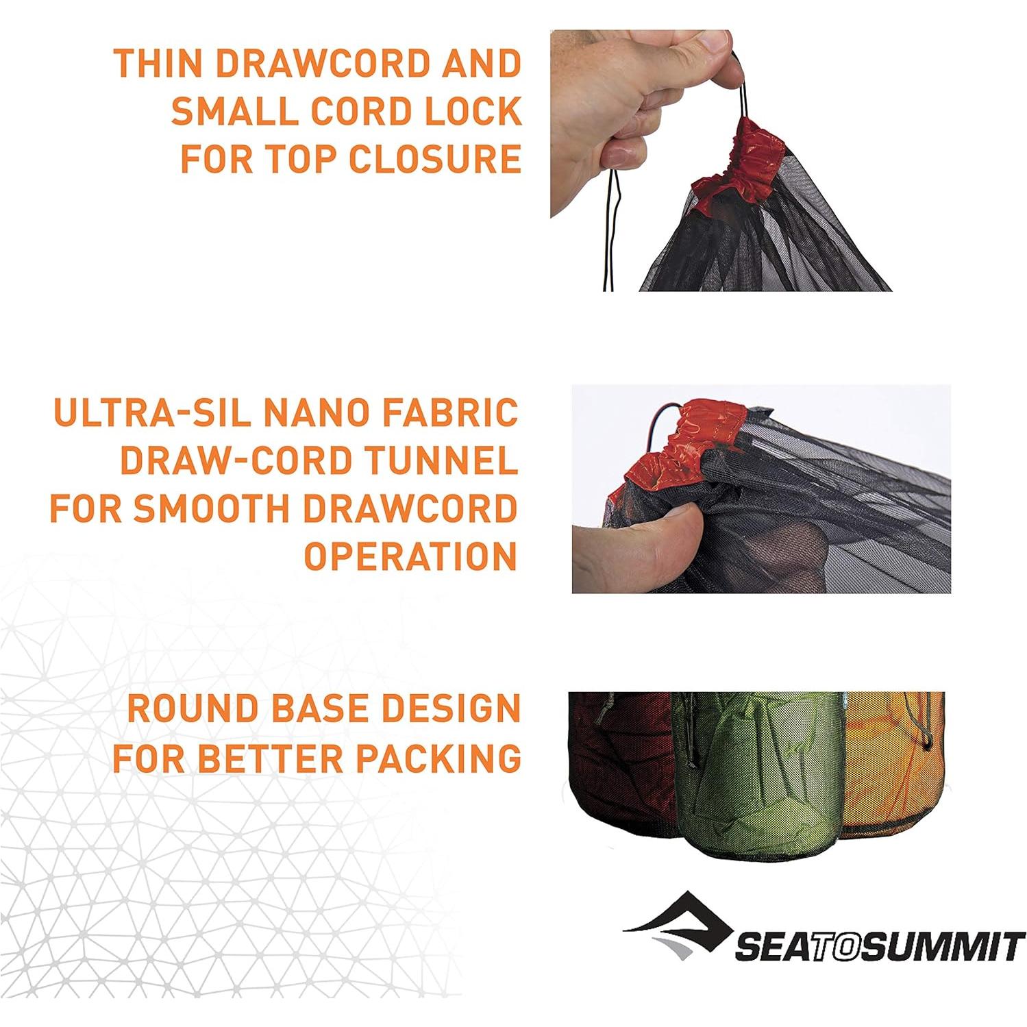 Saco de almacenamiento Sea to Summit 6.5L ultraligero naranja