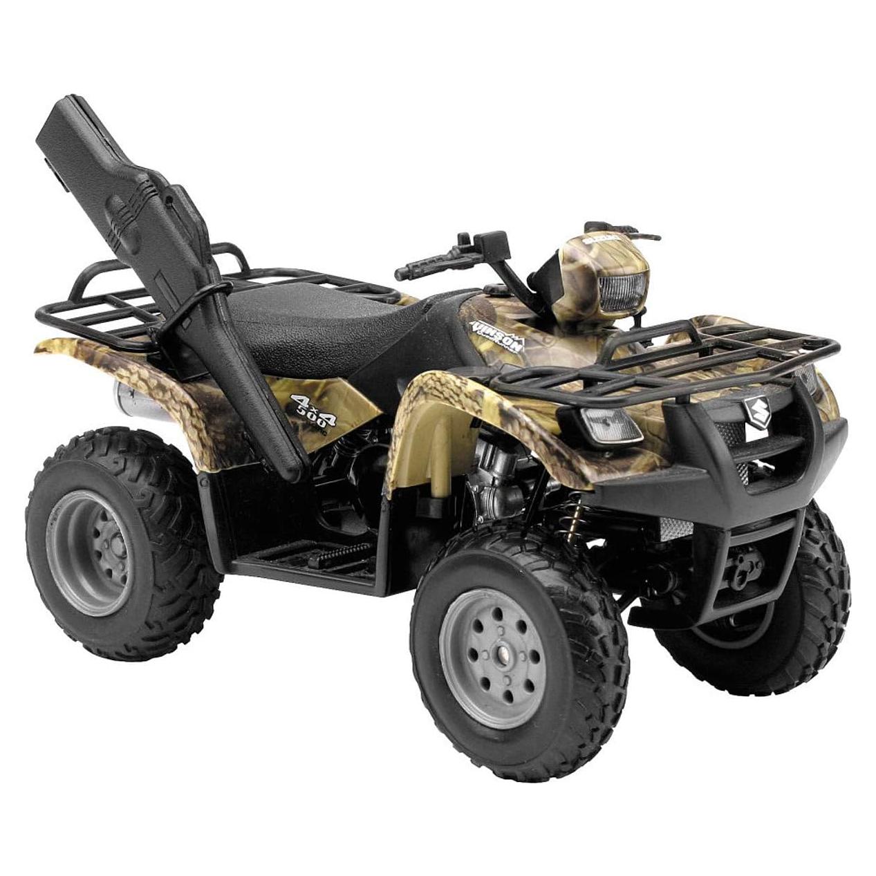 ATV de Caza Suzuki Camo 1:12 Nuevo-Ray Metal Fundido