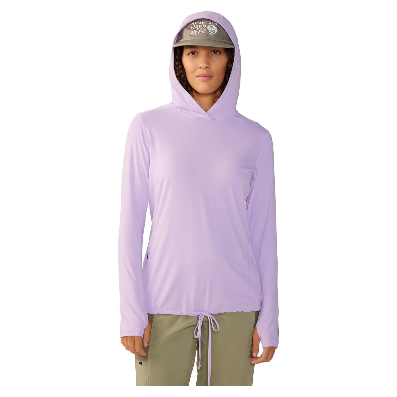 Sudadera con Capucha Mujer Mountain Hardwear UPF 50 Grande Wisteria