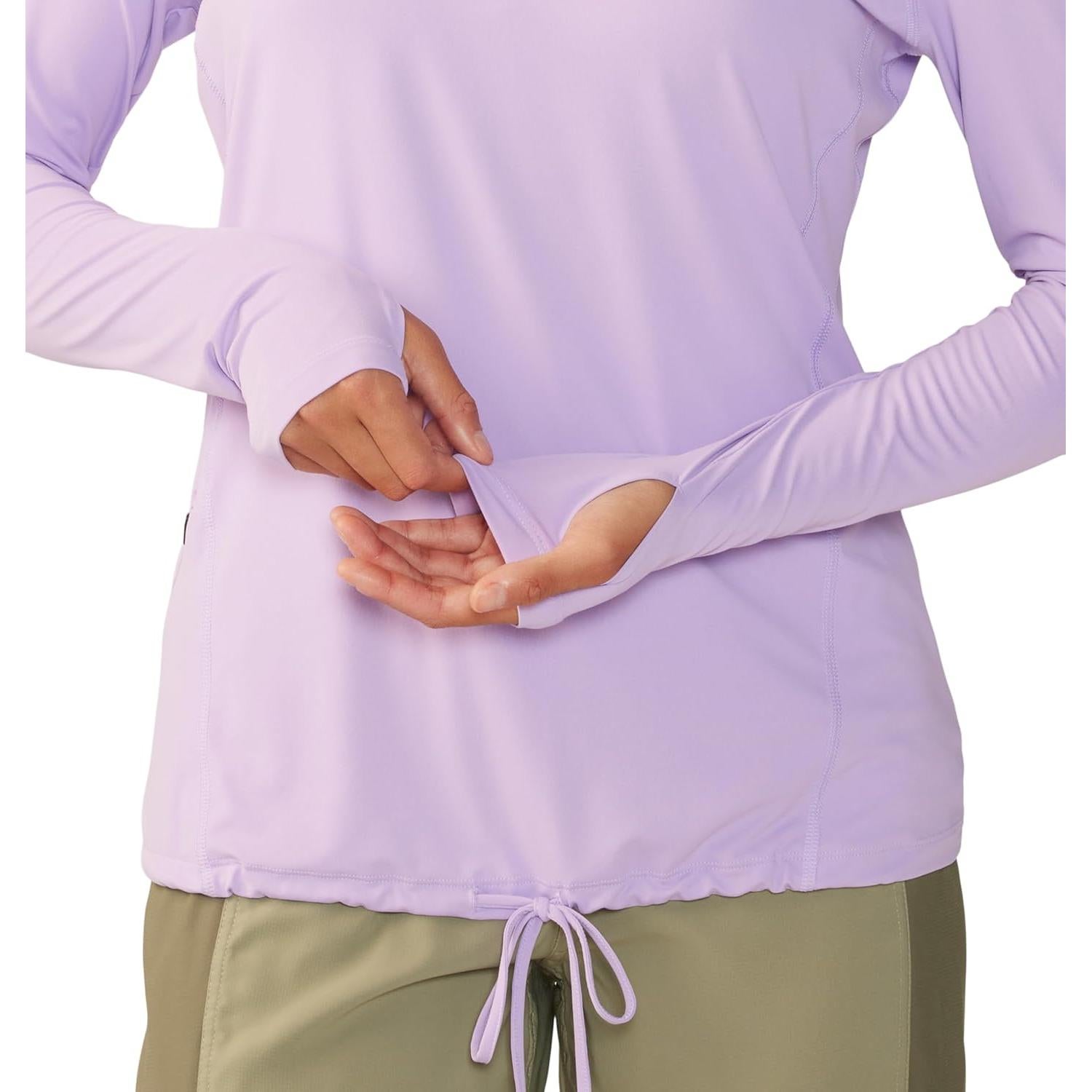 Sudadera con Capucha Mujer Mountain Hardwear UPF 50 Grande Wisteria