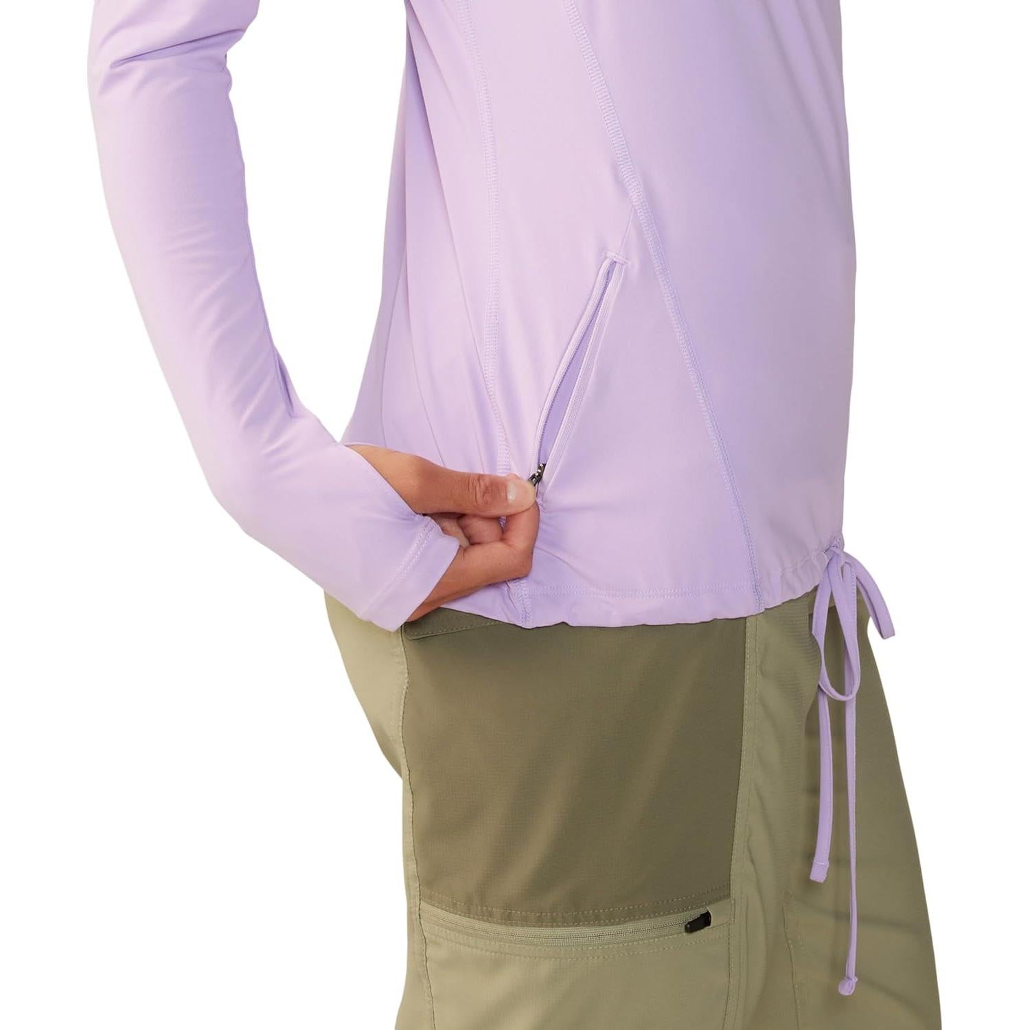 Sudadera con Capucha Mujer Mountain Hardwear UPF 50 Grande Wisteria