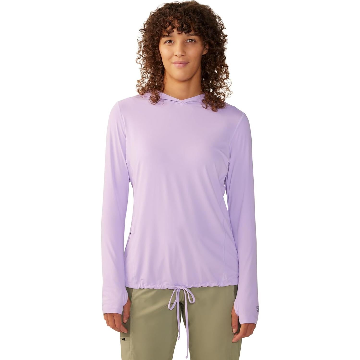 Sudadera con Capucha Mujer Mountain Hardwear UPF 50 Grande Wisteria