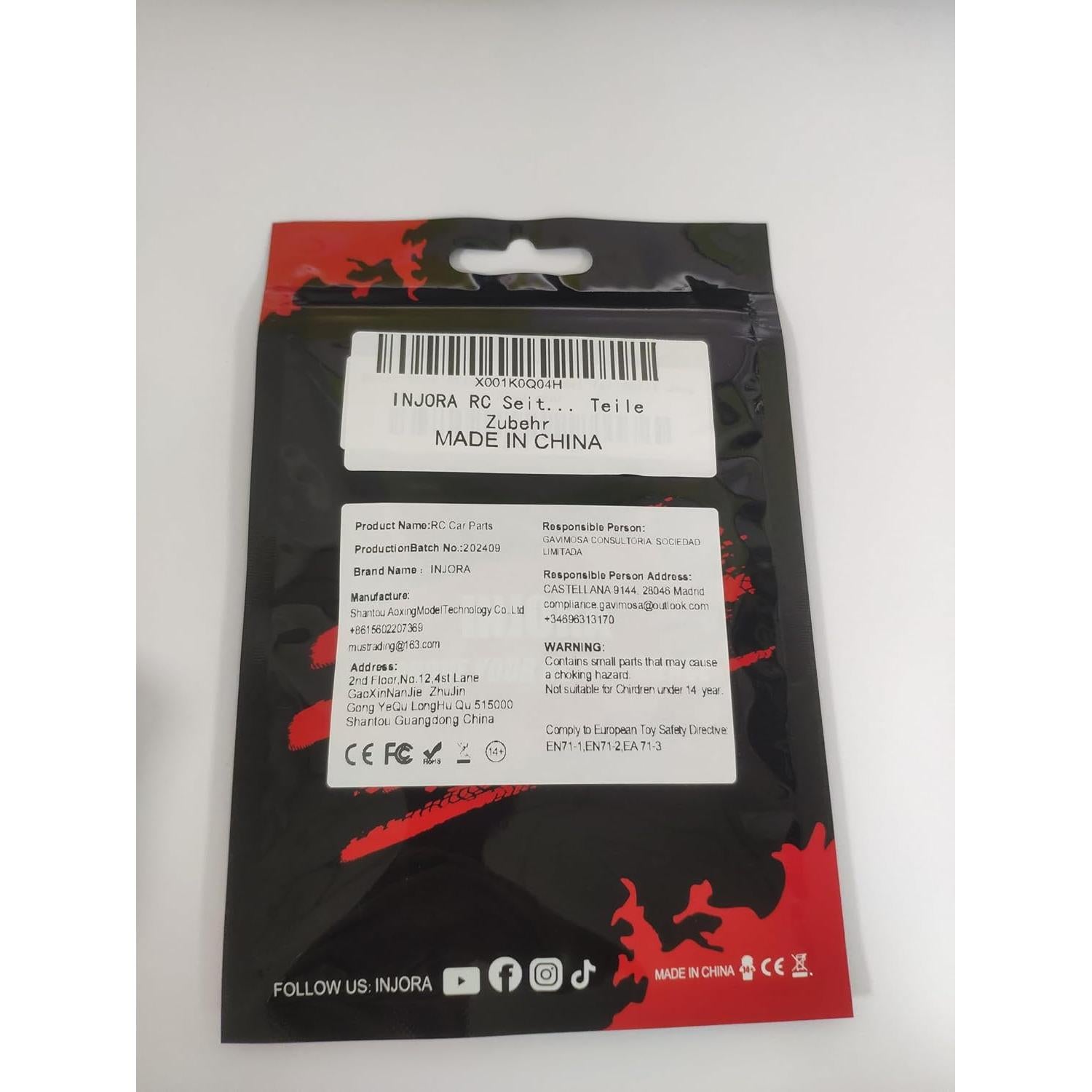 Deslizadores Laterales INJORA para Axial SCX24 Gladiator