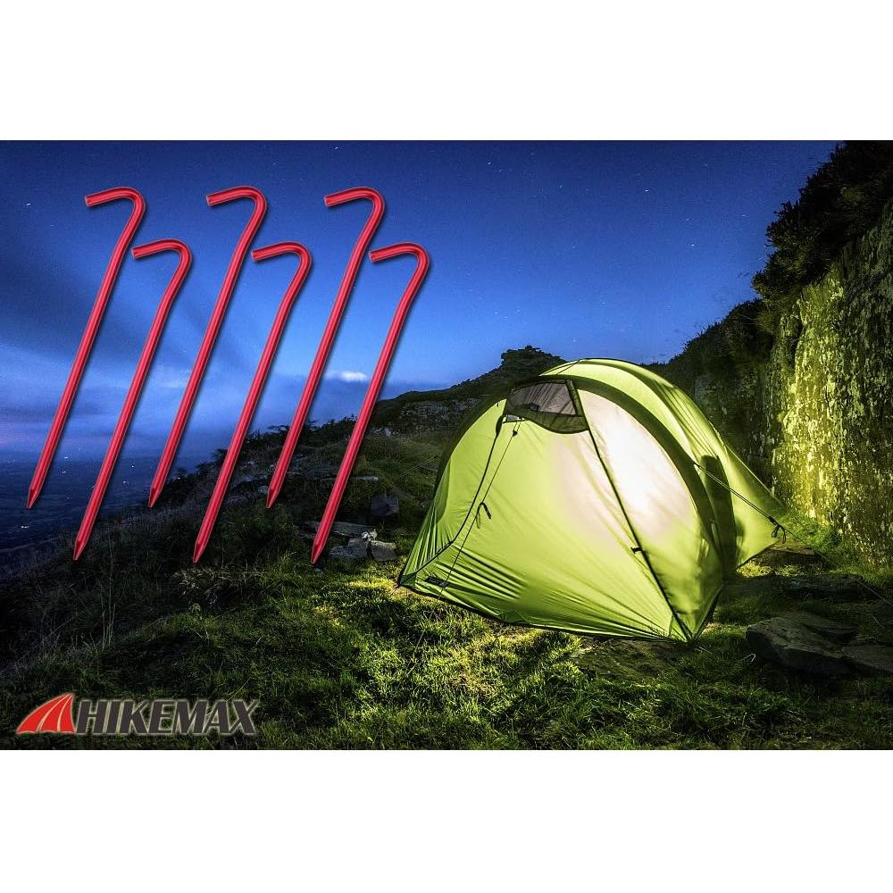 Estacas de Tienda Ultraligeras Hikemax 7075 - Paquete de 10