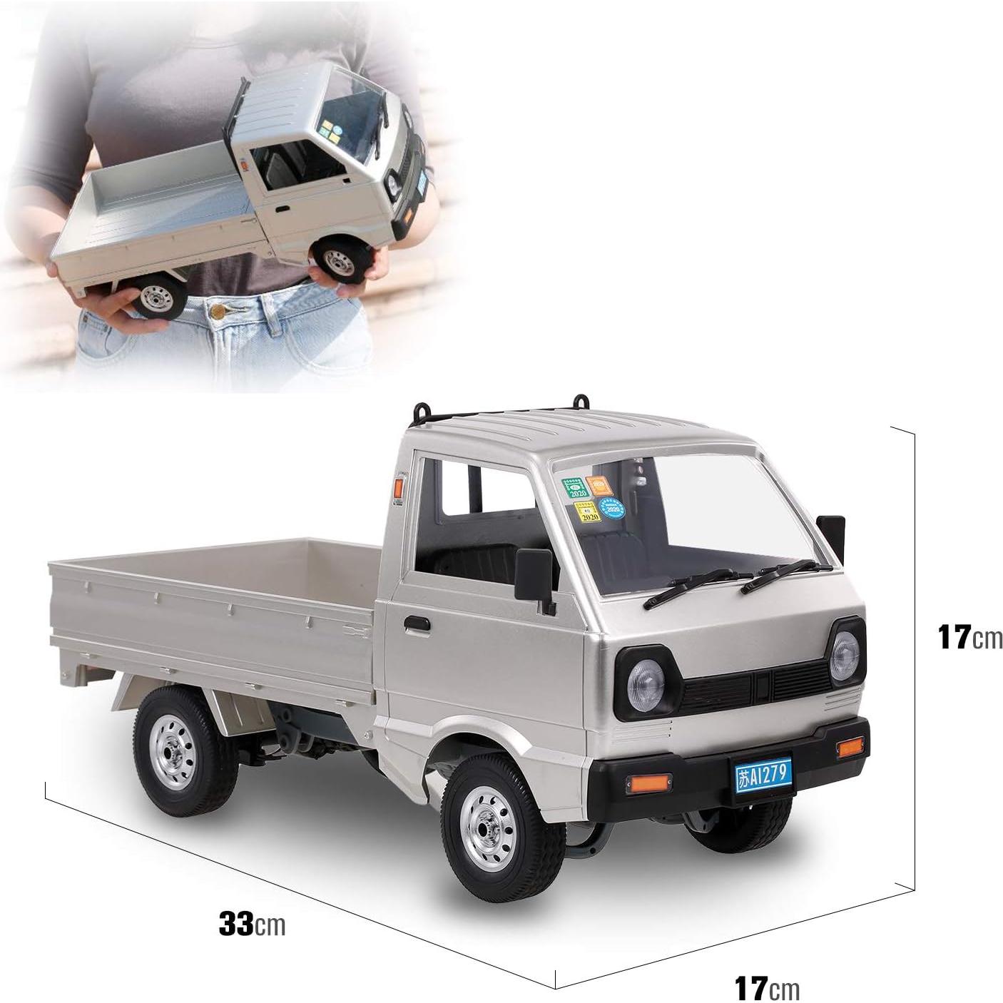GoolRC Coche RC WPL D12 1/10 20 km/h LED 3 Baterías